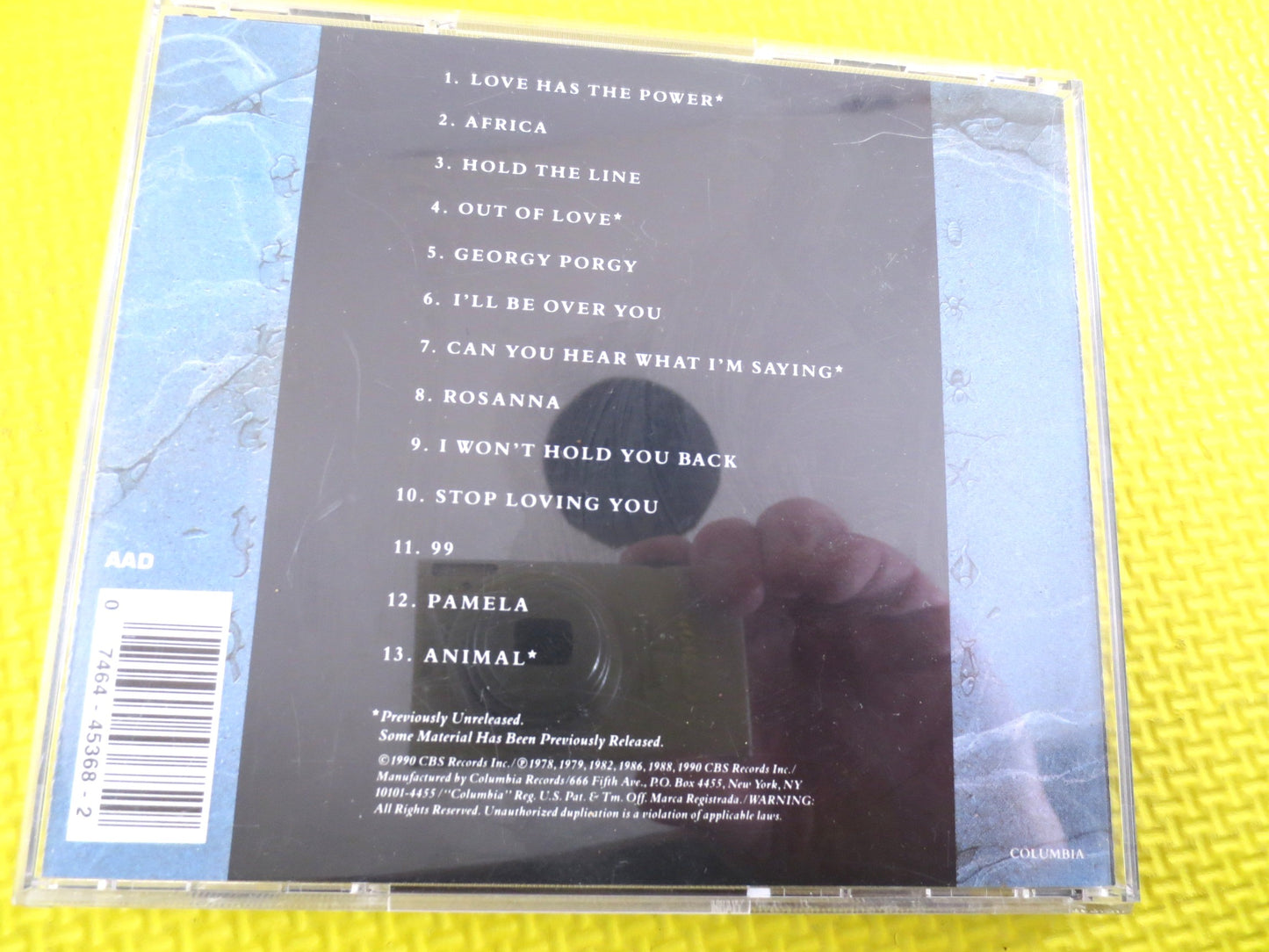 TOTO, GREATEST Hits, TOTO Cd, Toto Greatest Hits Cd, Rock Cd, Toto Hits, Toto Songs, Toto Album Toto Music, Vintage Cd's, 1990 Compact Discs