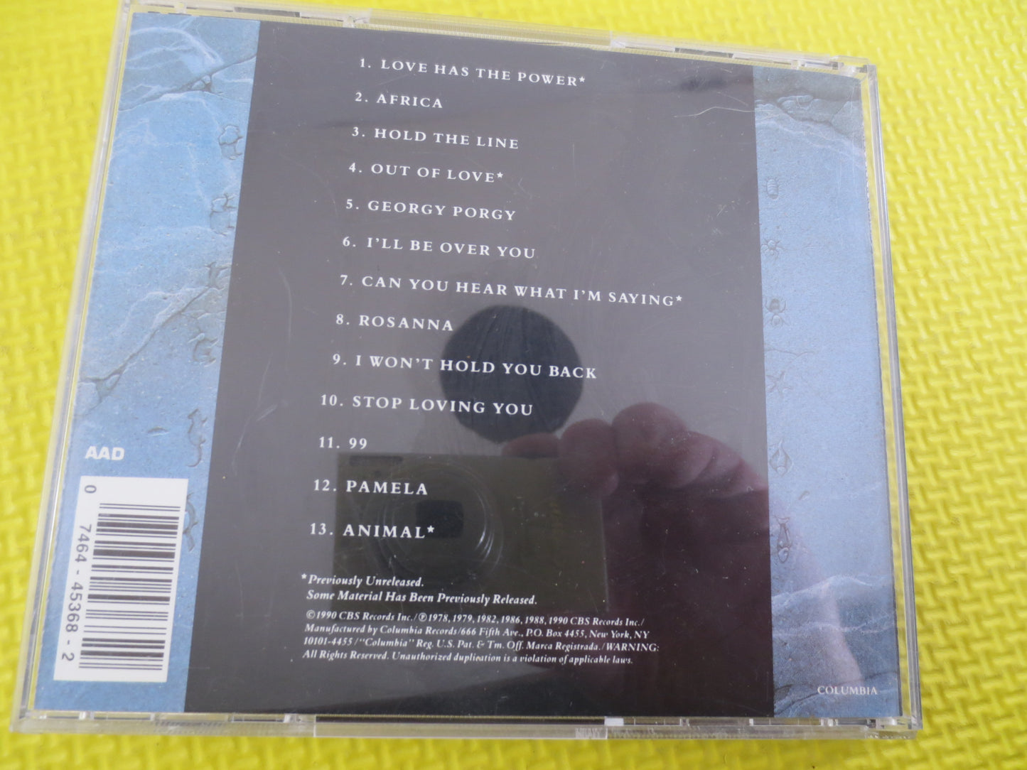 TOTO, GREATEST Hits, TOTO Cd, Toto Greatest Hits Cd, Rock Cd, Toto Hits, Toto Songs, Toto Album Toto Music, Vintage Cd's, 1990 Compact Discs