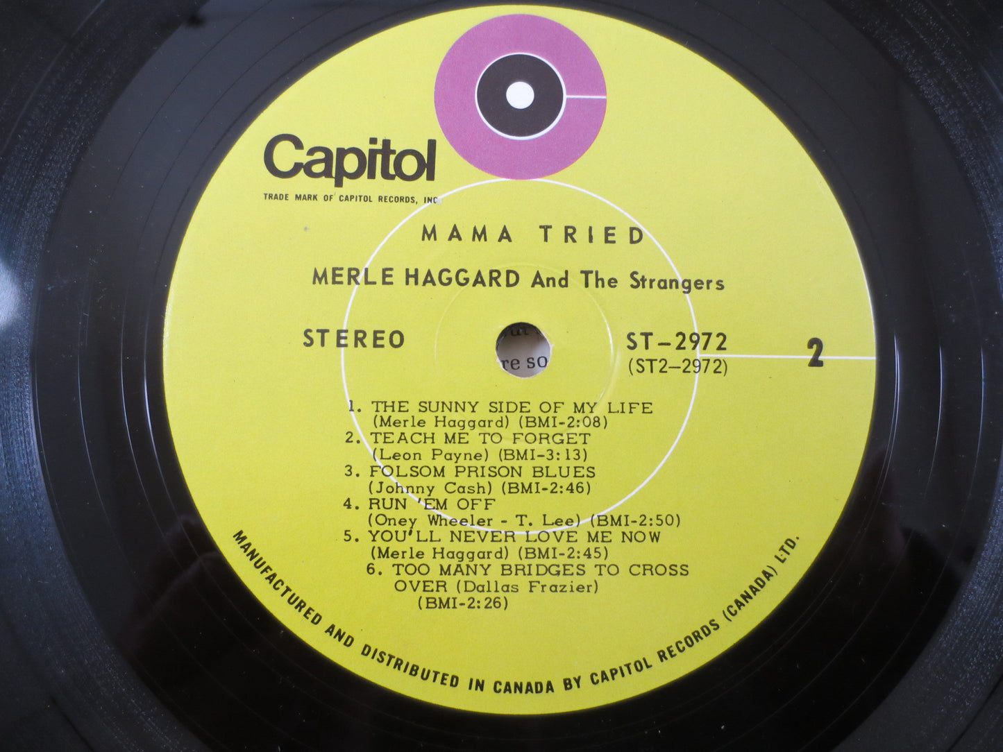 MERLE HAGGARD, Mama TRIED, Country Record, Vintage Vinyl, Merle Haggard Album, Merle Haggard Record, Vinyl, Vintage Records, 1968 Records