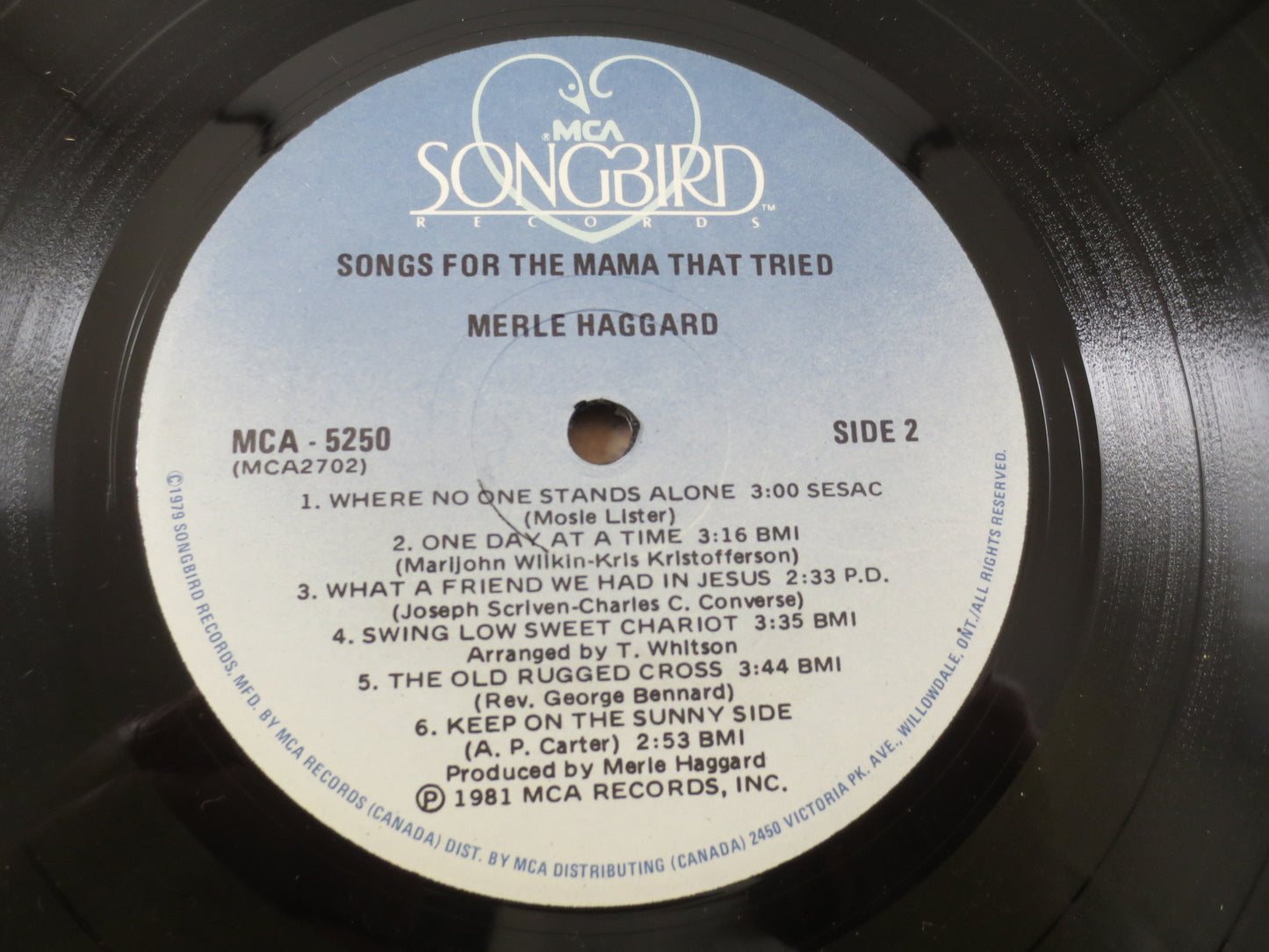 MERLE HAGGARD, Mama TRIED, Country Record, Vintage Vinyl, Merle Haggard Album, Merle Haggard Record, Vinyl, Vintage Records, 1981 Records