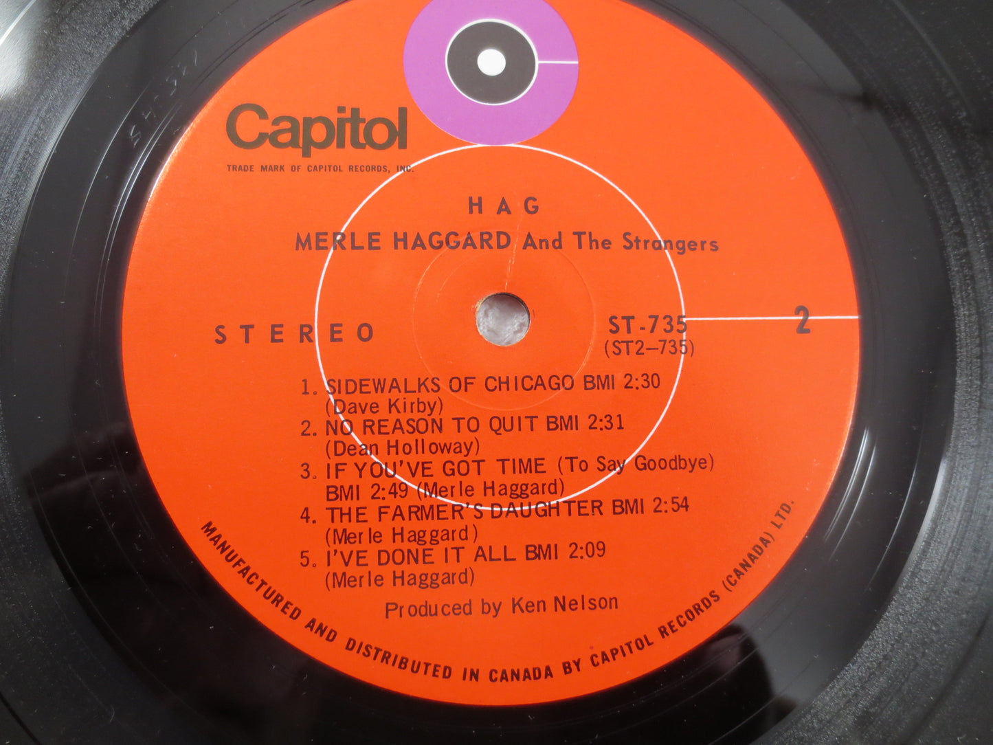 MERLE HAGGARD, HAG, Merle Haggard Lp, Country Record, Vintage Vinyl, Merle Haggard Album, Merle Haggard Record, Vintage Records, 1971 Record