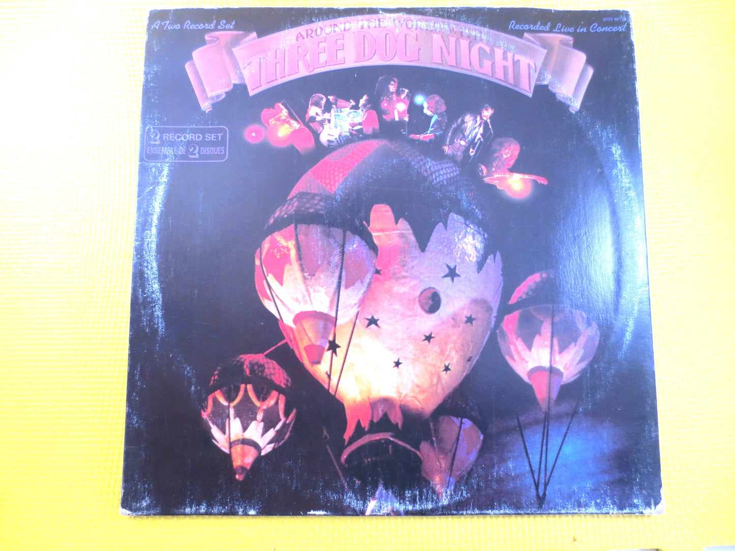 THREE DOG NIGHT, Around the World, Three Dog Night Lp, Classic Rock Record, Classic Rock Album, Classic Rock Lp, Vintage Record, 1973 Record