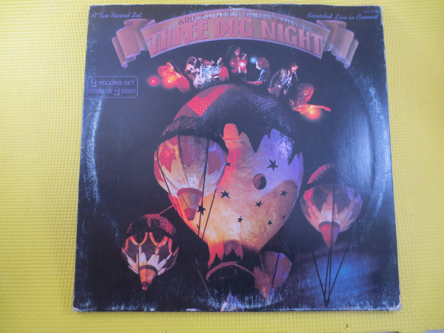 THREE DOG NIGHT, Around the World, Three Dog Night Lp, Classic Rock Record, Classic Rock Album, Classic Rock Lp, Vintage Record, 1973 Record