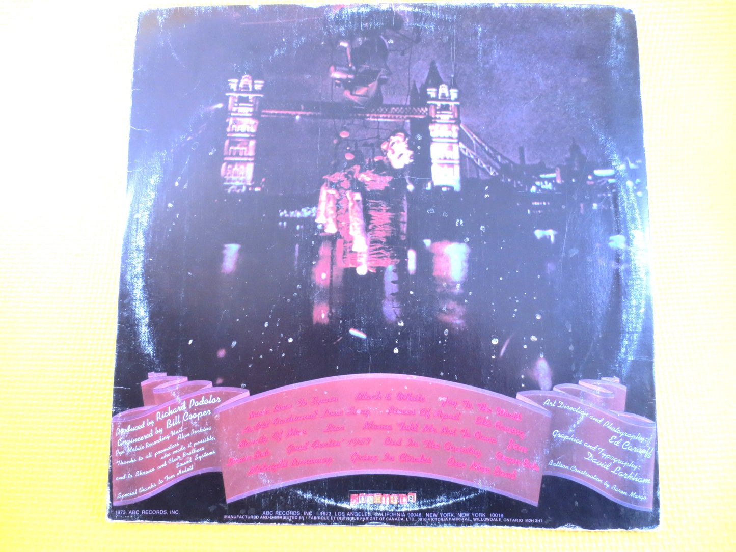 THREE DOG NIGHT, Around the World, Three Dog Night Lp, Classic Rock Record, Classic Rock Album, Classic Rock Lp, Vintage Record, 1973 Record