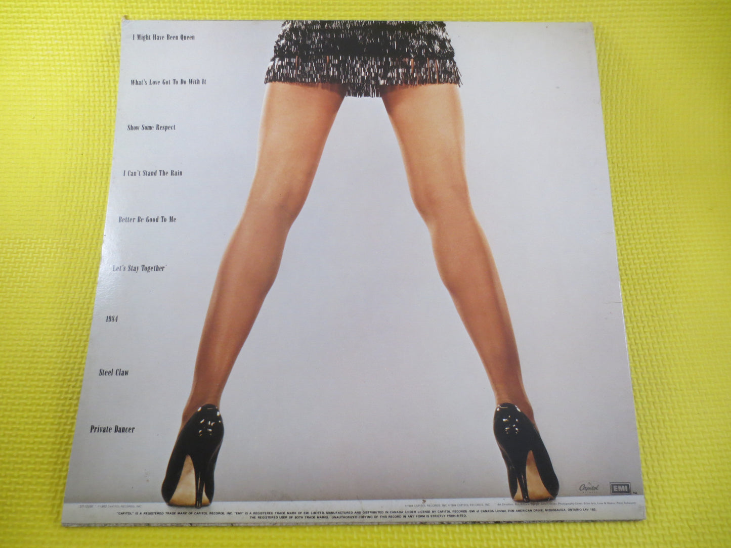 TINA TURNER, Private Dancer, Tina Turner Records, Tina Turner lps, Tina Turner Vinyl, Tina Turner Albums, Lps, Vintage Records, 1984 Records