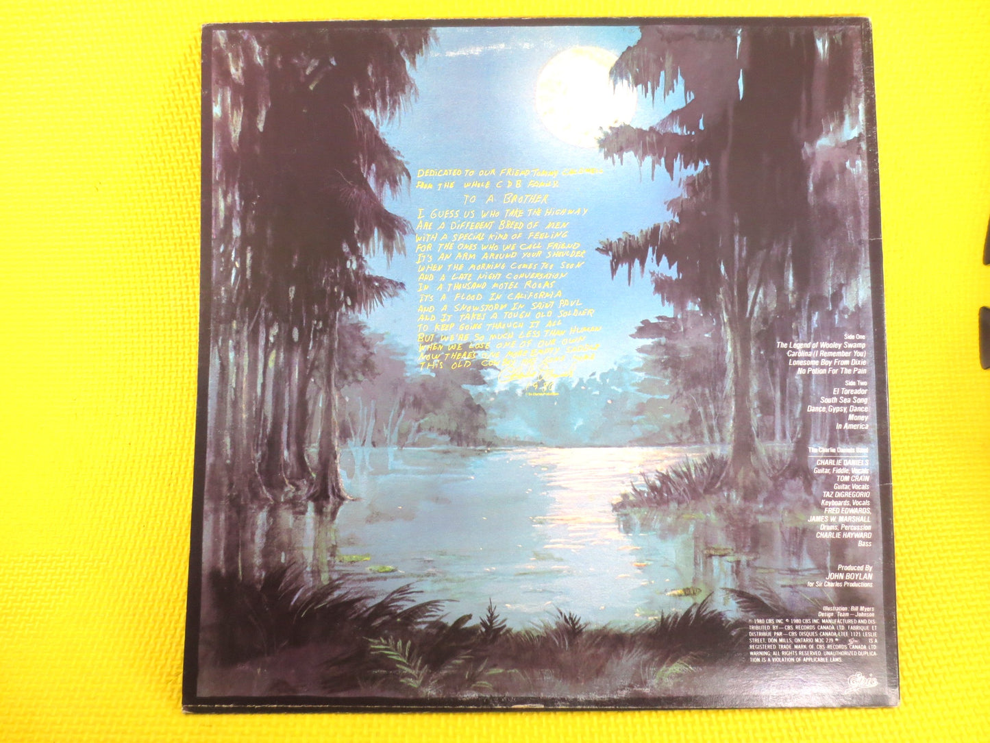 The CHARLIE DANIELS BAND, Full Moon, Charlie Daniels Lp, Country Records, Charlie Daniels Hits, Vintage Vinyl, Vintage Records, 1980 Records