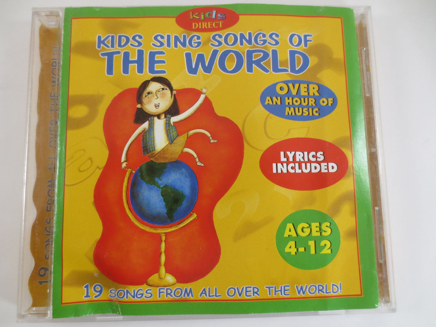 KIDS SING, SONGS of the World, Kids Cd, Lullabies Cd, Kids Compact Disc, Childrens Cd, Childrens Music, Kids Music Cd, Baby Cd, 2000 Cd