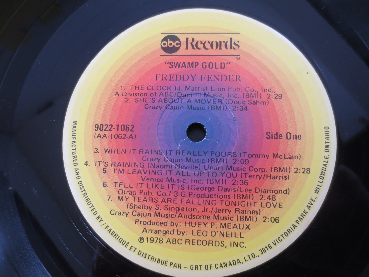 FREDDIE FENDER, Swamp GOLD, Freddie Fender Album, Freddie Fender Lp, Freddy Fender Album, Country Lp, Vinyl Lp, Vintage Records, 1978 Record