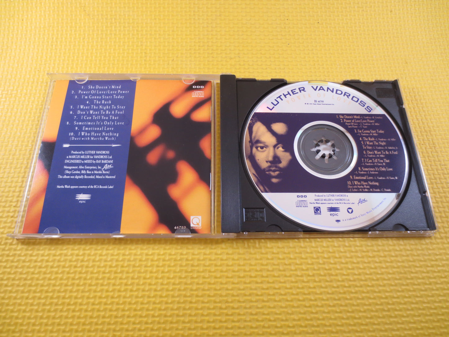 LUTHER VANDROSS, Power of LOVE, Luther Vandross Cd, Luther Vandross Hits, Luther Vandross Song, Blues Cd, Jazz Music Cd , Vintage Cd's, Cds