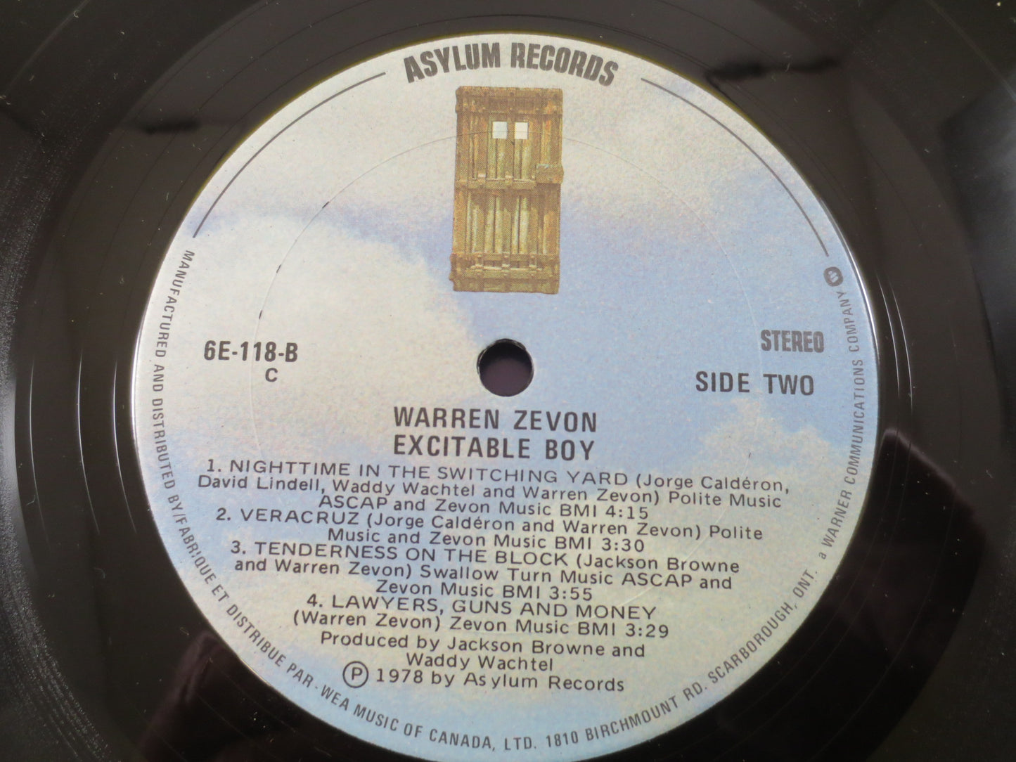 WARREN ZEVON, EXCITABLE Boy, Werewolves of London, Warren Zevon Record, Vintage Vinyl, Warren Zevon Album, Warren Zevon Lp, Lp, 1978 Records