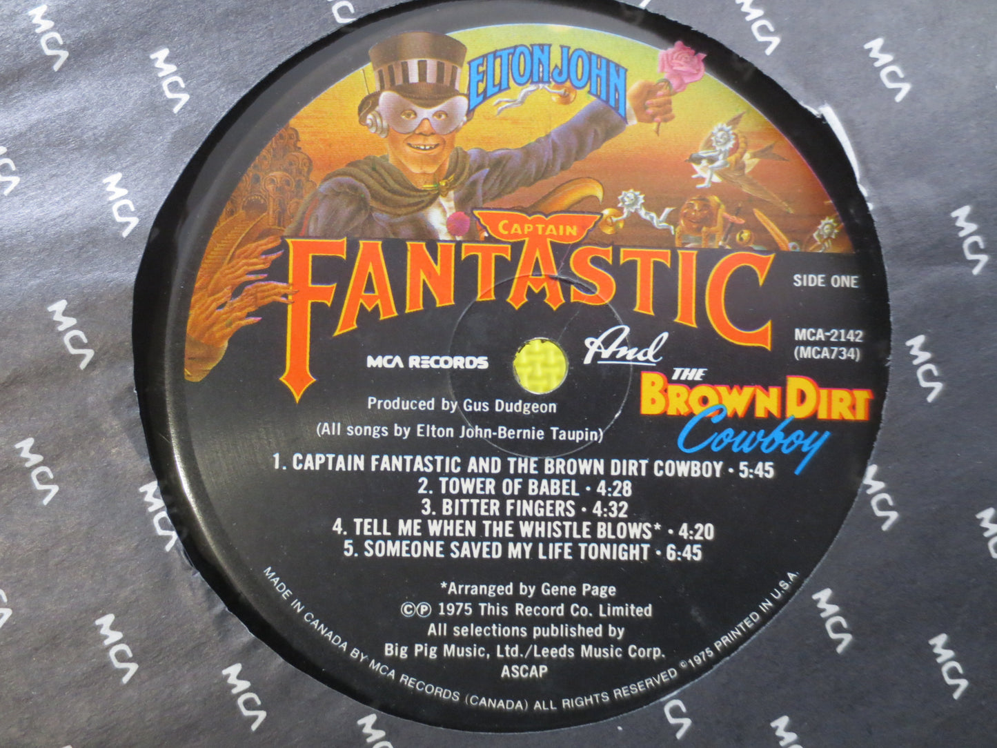 ELTON JOHN, Captain FANTASTIC, Elton John Record, Elton John Album, Elton John Lp, Vinyl Records, Vinyl, lps, Vintage Records, 1975 Records