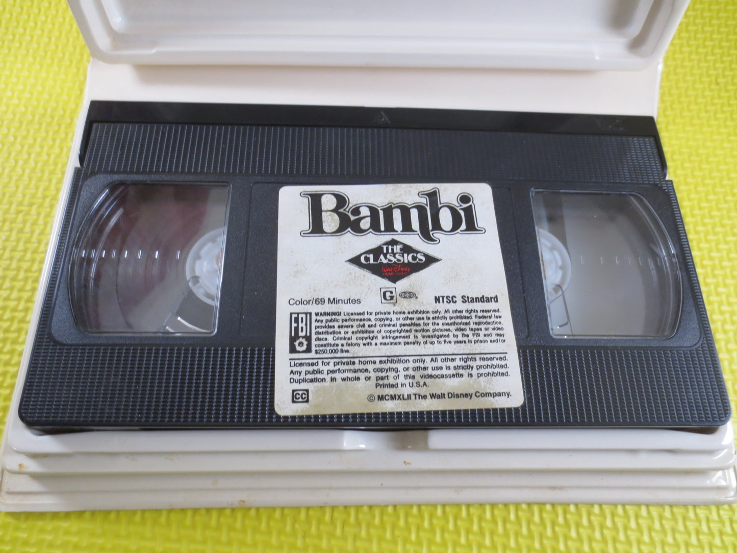 BAMBI, Rare Vhs 942, Black DIAMOND Label, Walt Disney Vhs, Kids Vhs, Walt Disney Film, Classic Kids Vhs, Walt Disney Movie, Disneyland Movie