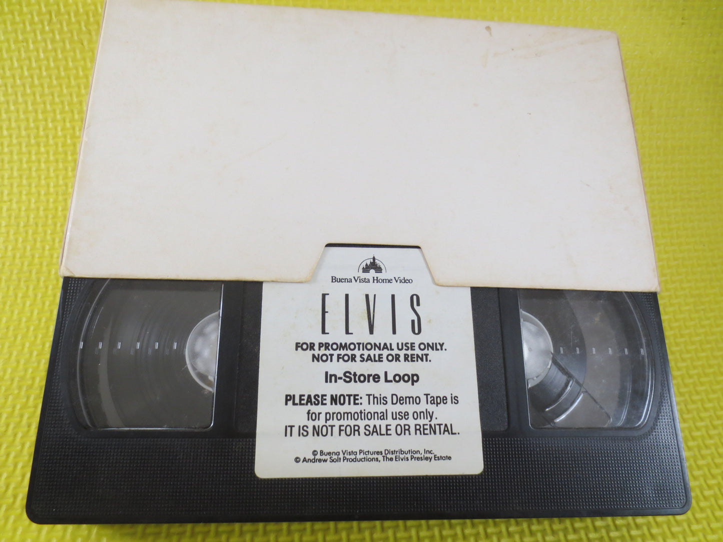ELVIS Concert TICKET, 1977 Mint Unused, Huntington Wva, Plus RARE Promo Store Demo Vhs Loop Tape, Elvis Tickets, Elvis Promo Tapes, Elvis