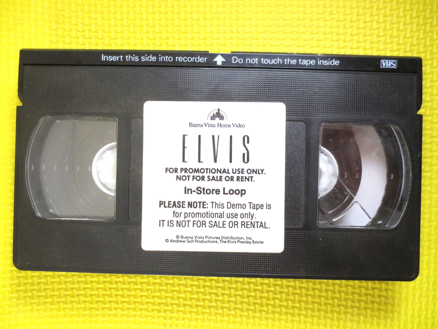 ELVIS Concert TICKET, 1977 Mint Unused, Huntington Wva, Plus RARE Promo Store Demo Vhs Loop Tape, Elvis Tickets, Elvis Promo Tapes, Elvis