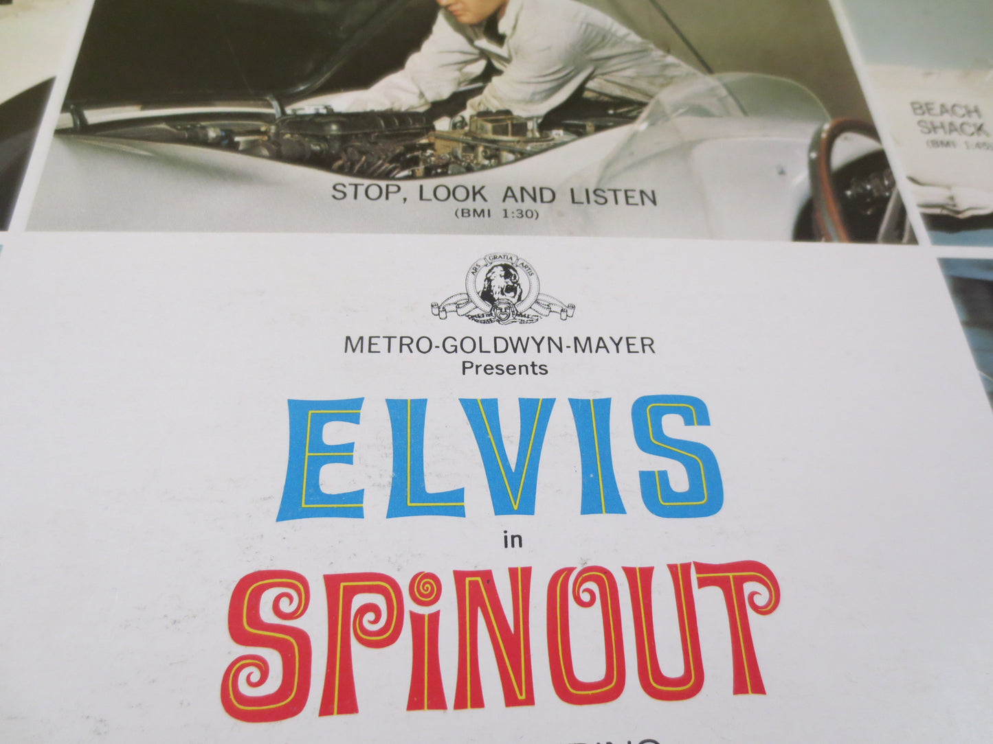 ELVIS PRESLEY, SPINOUT, Elvis Record, Elvis Vinyl, Elvis Lp, Elvis Album, Elvis Soundtrack, Movie Soundtrack, Vintage Records, 1966 Records