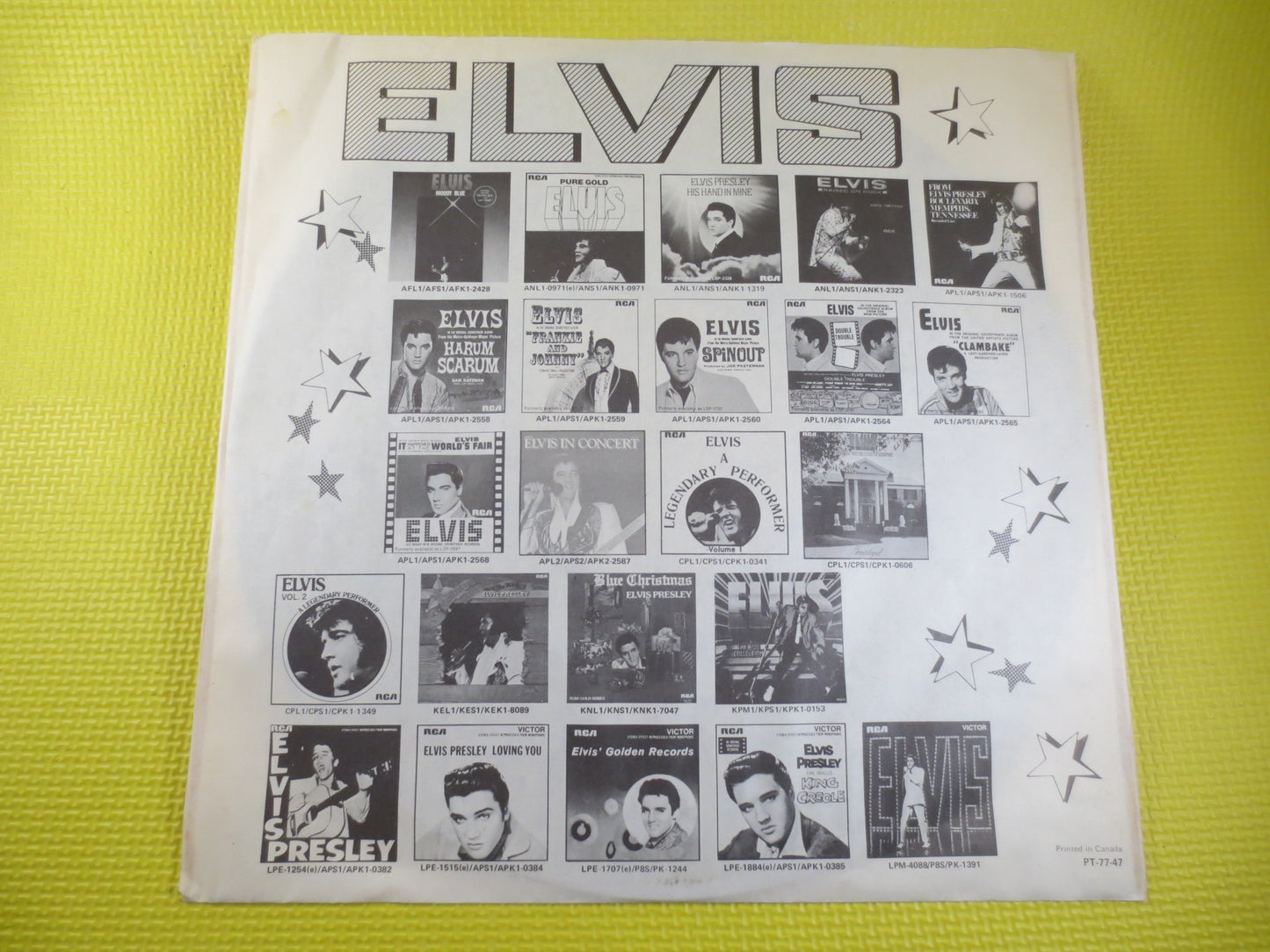 ELVIS PRESLEY, SPINOUT, Elvis Record, Elvis Vinyl, Elvis Lp, Elvis Album, Elvis Soundtrack, Movie Soundtrack, Vintage Records, 1966 Records
