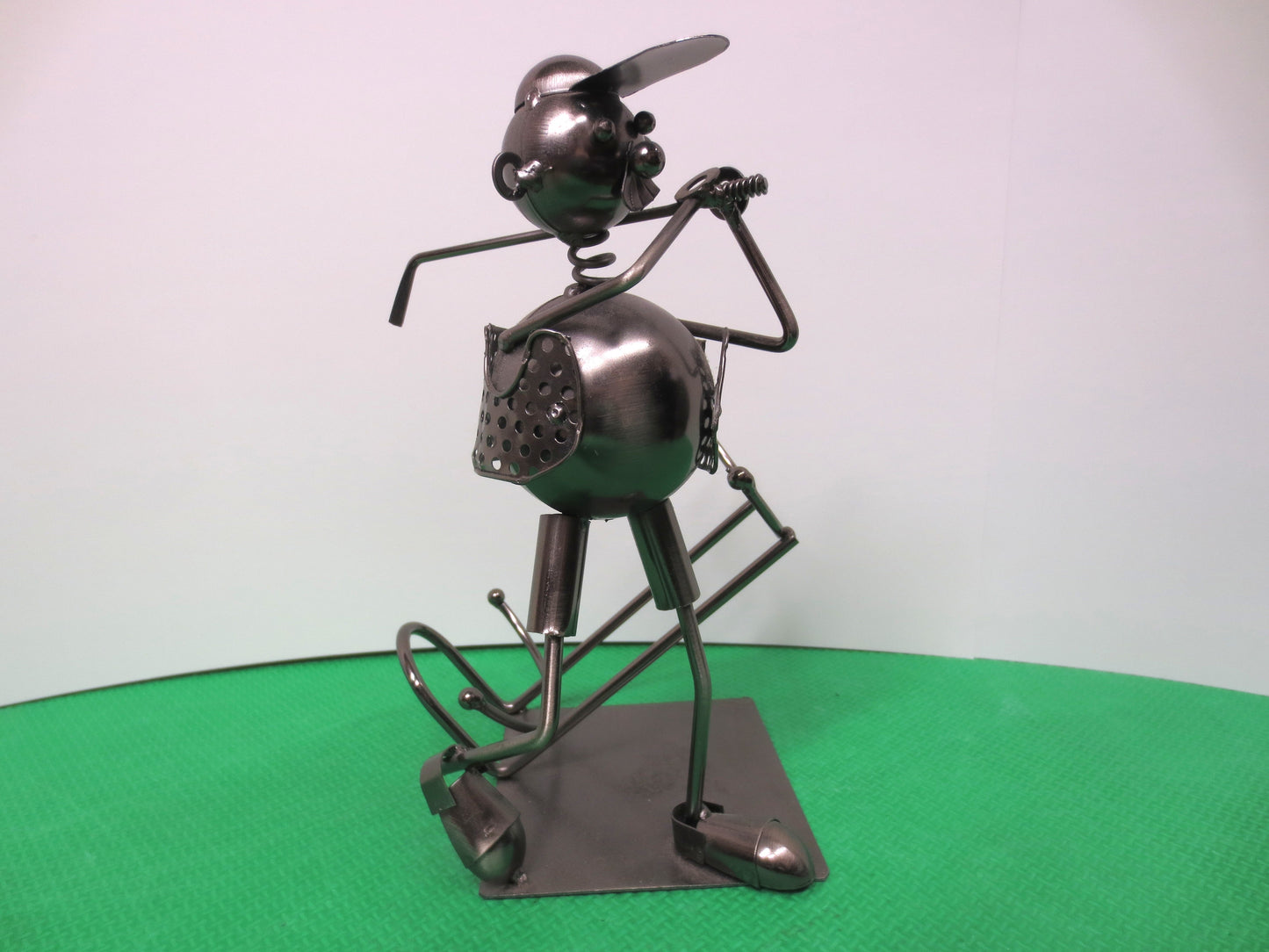Wizard of Oz, TIC TOC the GOLFER, Silver Pewter Art, Silver Art, Vintage Art, Vintage Sculpture, Silver Sculpture, Return to Oz