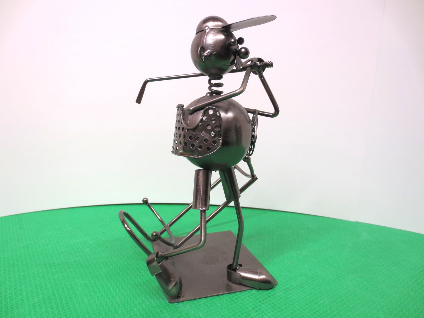 Wizard of Oz, TIC TOC the GOLFER, Silver Pewter Art, Silver Art, Vintage Art, Vintage Sculpture, Silver Sculpture, Return to Oz