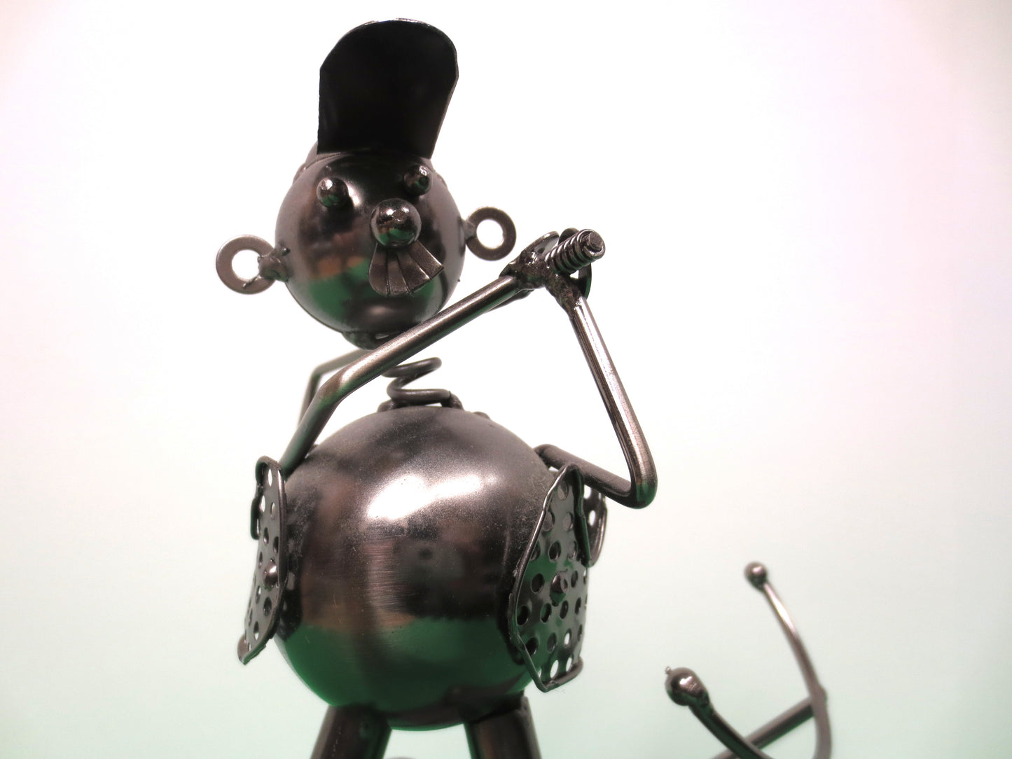 Wizard of Oz, TIC TOC the GOLFER, Silver Pewter Art, Silver Art, Vintage Art, Vintage Sculpture, Silver Sculpture, Return to Oz