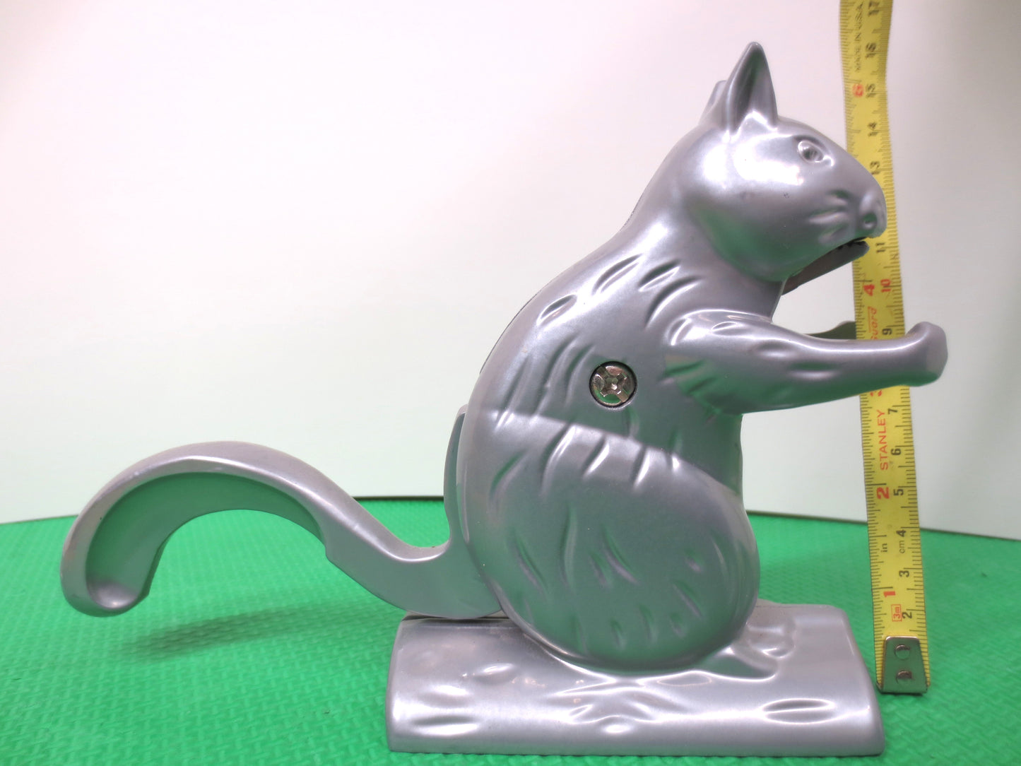 SILVER Metal, Squirrel NUTCRACKER, Silver SQUIRREL, Vintage Nutcracker, Vintage Kitchenware, Silver Nutcracker, Vintage Metal Art, Nuts