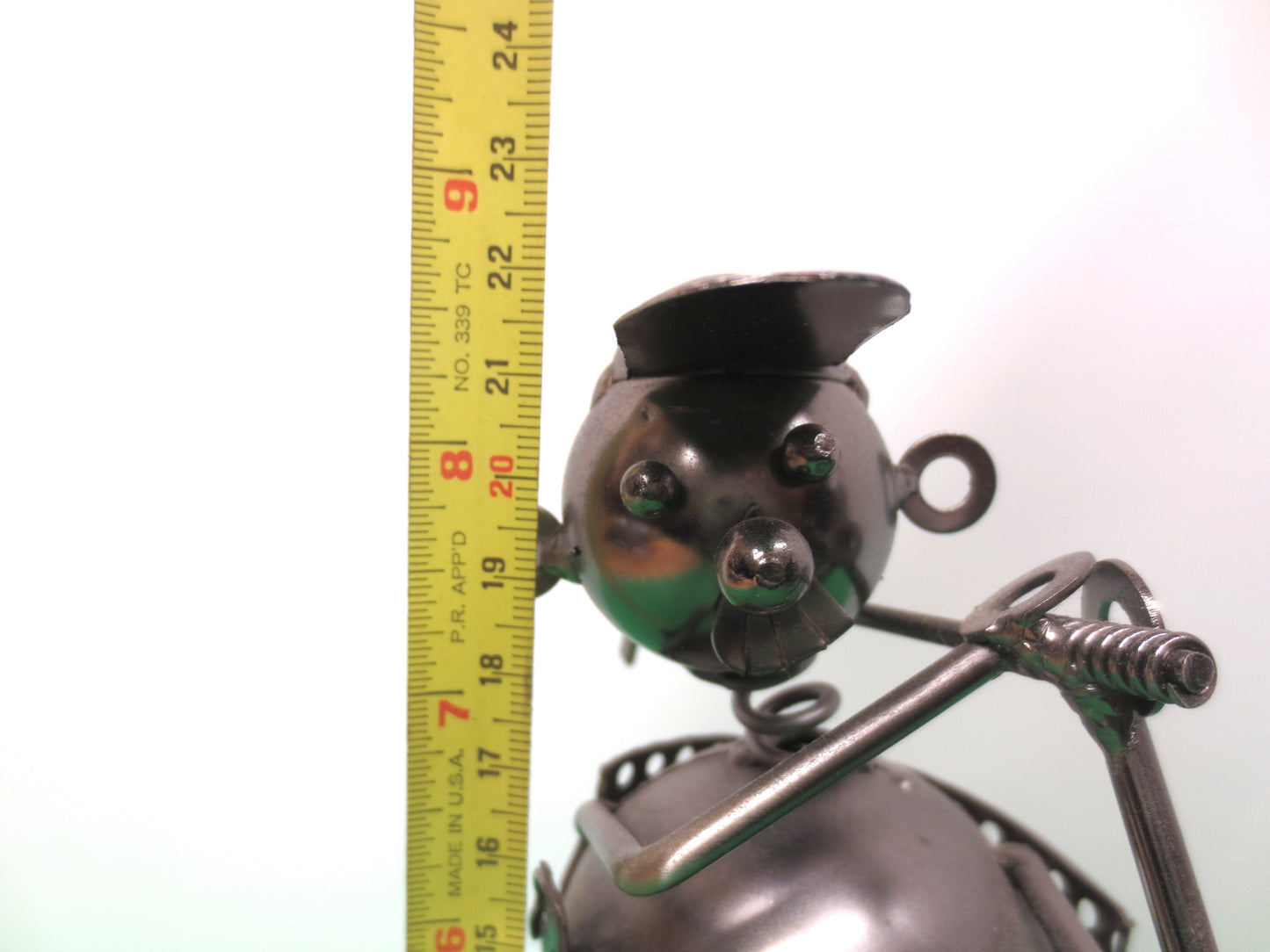 Wizard of Oz, TIC TOC the GOLFER, Silver Pewter Art, Silver Art, Vintage Art, Vintage Sculpture, Silver Sculpture, Return to Oz