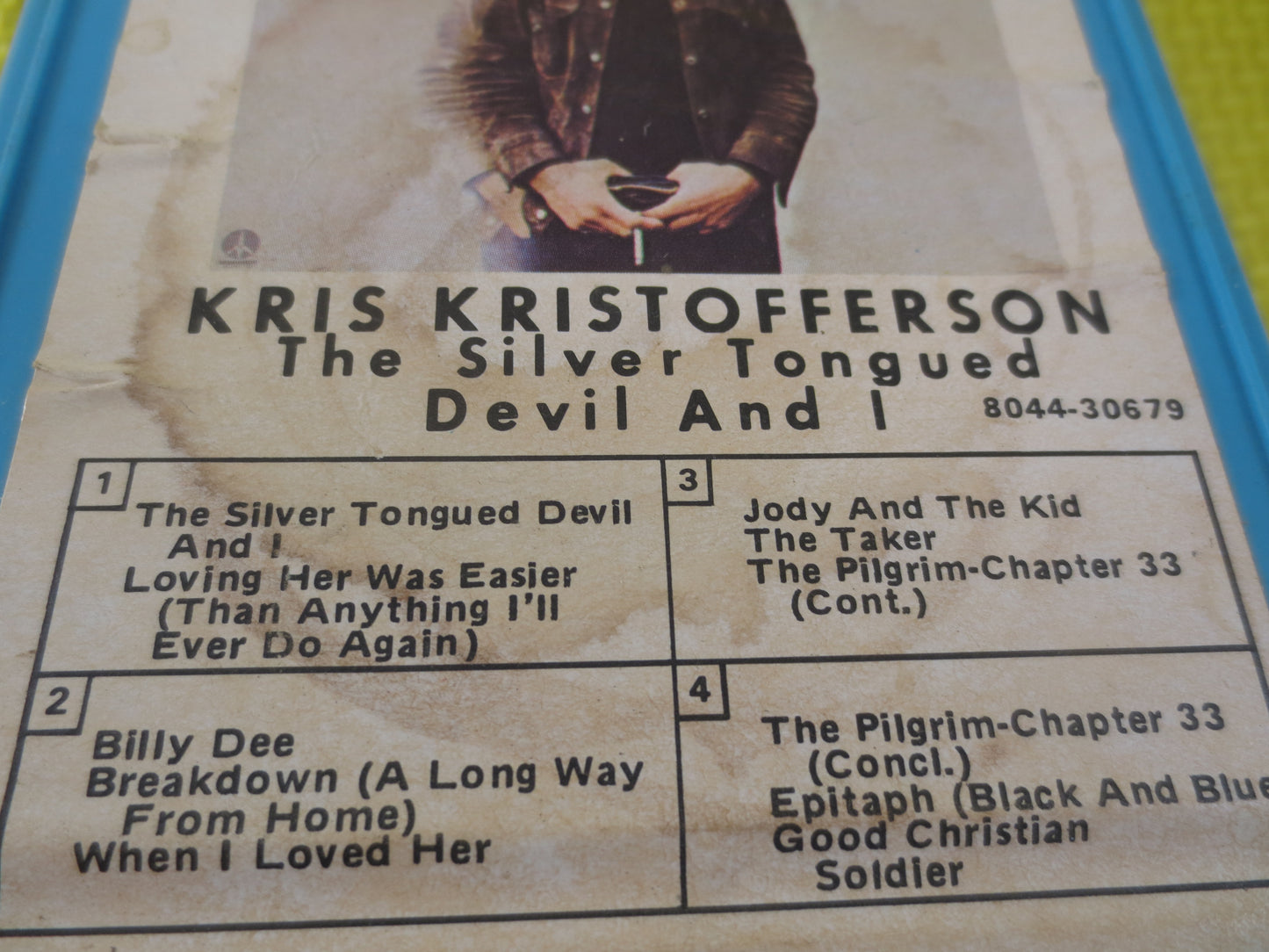 KRIS KRISTOFFERSON, JESUS, Silver Tongued Devil, 8-Track Tape, Greatest Hits, Tapes, Tape, 8 Track Cassette, Country 8-Track, 1972 8-Track