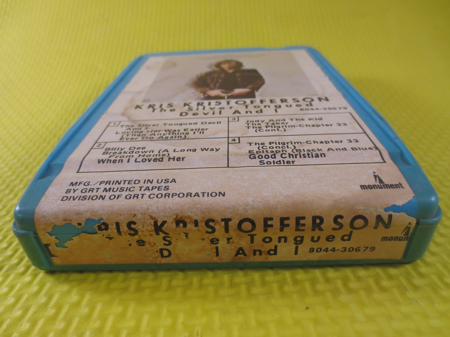 KRIS KRISTOFFERSON, JESUS, Silver Tongued Devil, 8-Track Tape, Greatest Hits, Tapes, Tape, 8 Track Cassette, Country 8-Track, 1972 8-Track