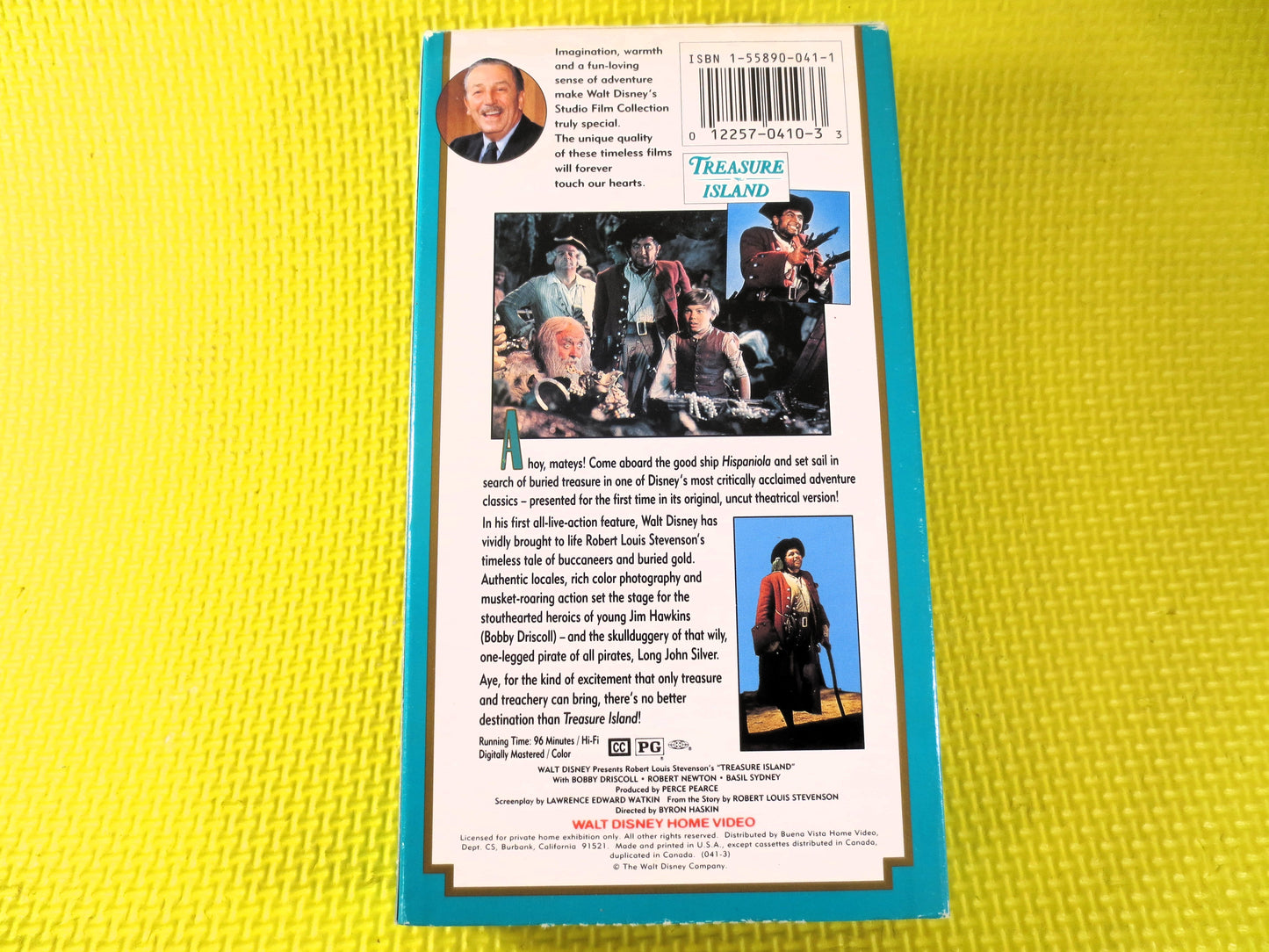 TREASURE ISLAND, Rare Vhs 041, TREASURE Island Vhs, Walt Disney Vhs, Treasure Island Film, Disney Classic Vhs, Disney Vhs, Disney Movies