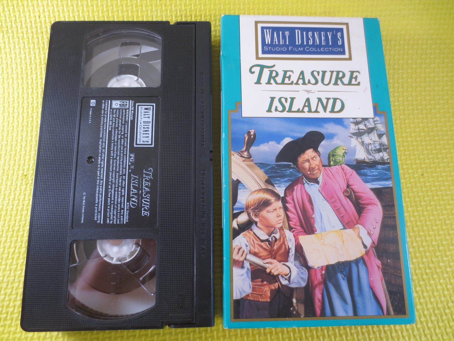 TREASURE ISLAND, Rare Vhs 041, TREASURE Island Vhs, Walt Disney Vhs, Treasure Island Film, Disney Classic Vhs, Disney Vhs, Disney Movies