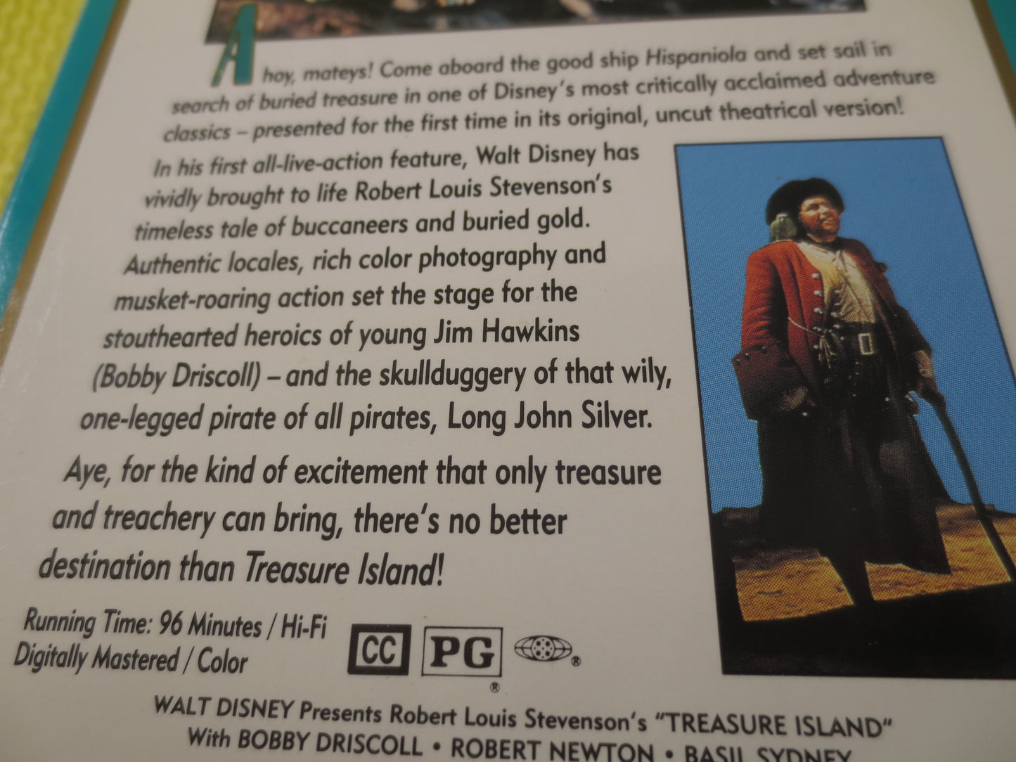 TREASURE ISLAND, Rare Vhs 041, TREASURE Island Vhs, Walt Disney Vhs, Treasure Island Film, Disney Classic Vhs, Disney Vhs, Disney Movies