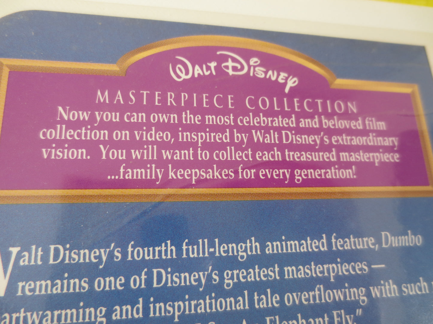 DUMBO, Rare Vhs 024, DUMBO Video, DUMBO Vhs, Walt Disney Vhs, Dumbo Movie, Disney Classic Vhs, Disney Vhs, Disney Movies, Dumbo Cartoon, Vhs