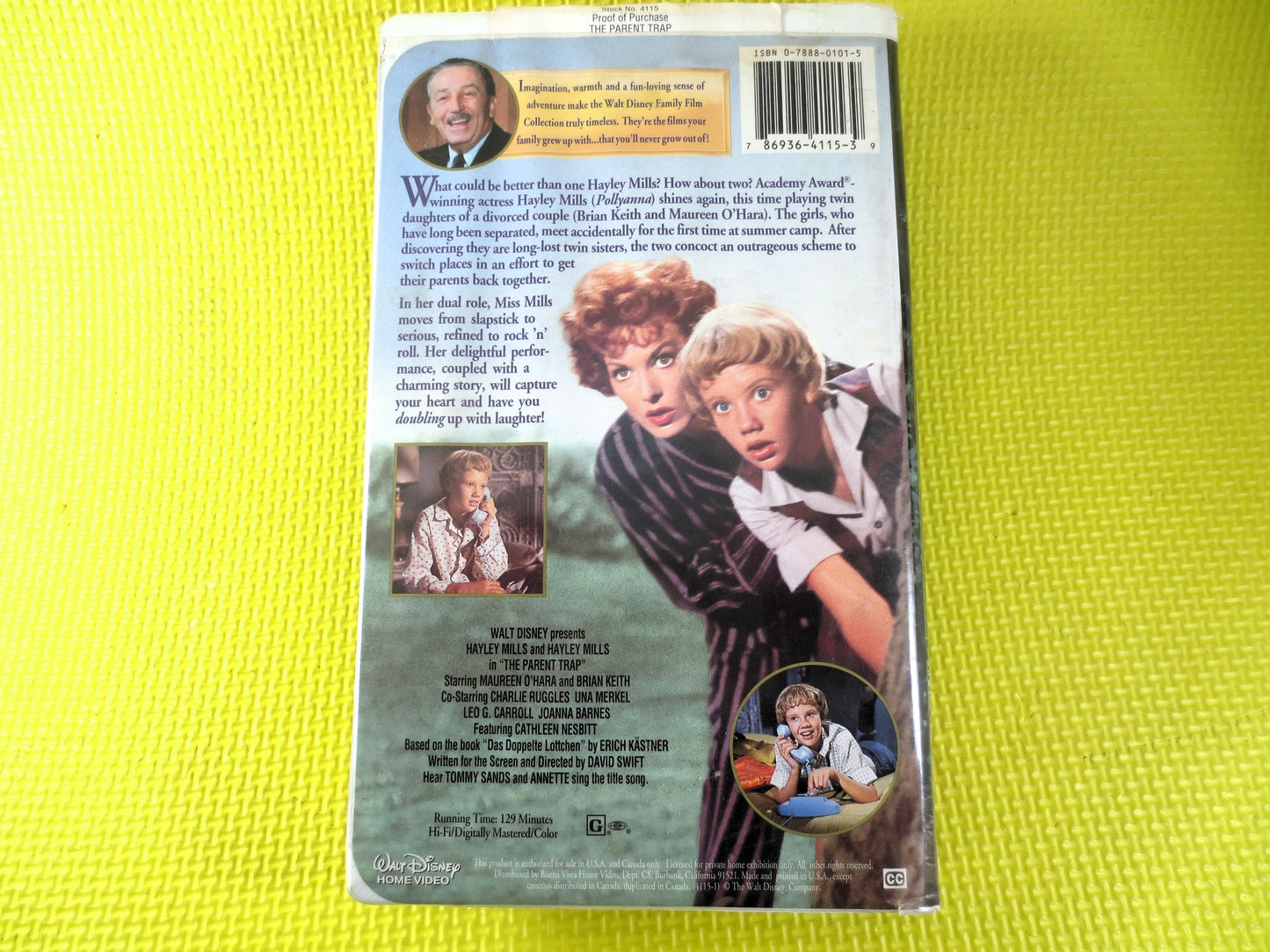 The PARENT TRAP, Rare Vhs 4115, The Parent Trap Video, Walt Disney Vhs, The Parent Trap Vhs, Disney Classic Vhs, Disney Vhs, Disney Movies