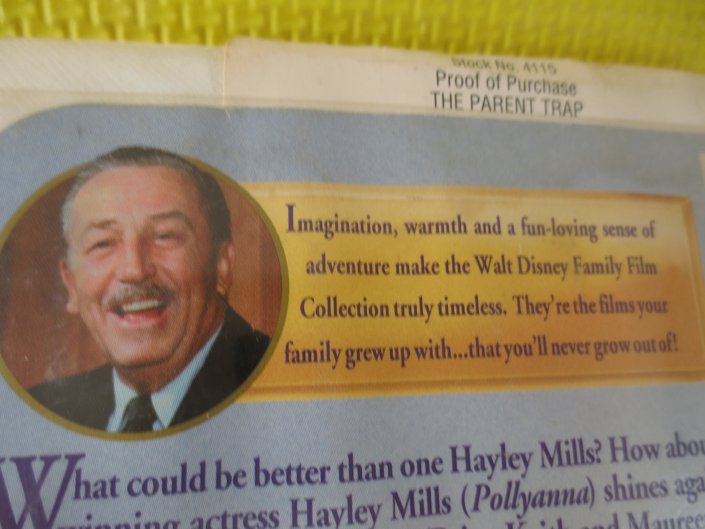 The PARENT TRAP, Rare Vhs 4115, The Parent Trap Video, Walt Disney Vhs, The Parent Trap Vhs, Disney Classic Vhs, Disney Vhs, Disney Movies