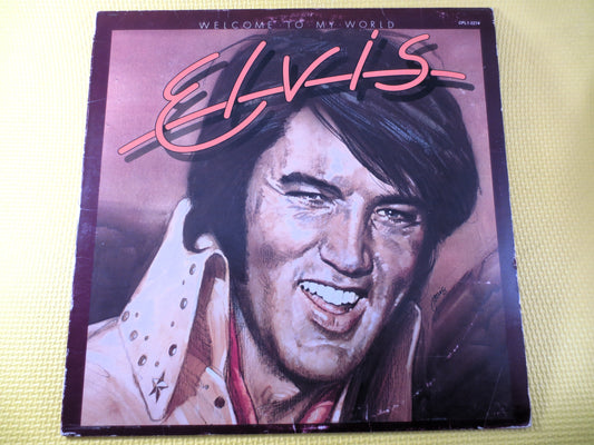 ELVIS PRESLEY, Welcome My WORLD, Elvis Records, Elvis Albums, Elvis Vinyl, Vintage Vinyl, Records, Vinyl Lp, 1977 Records