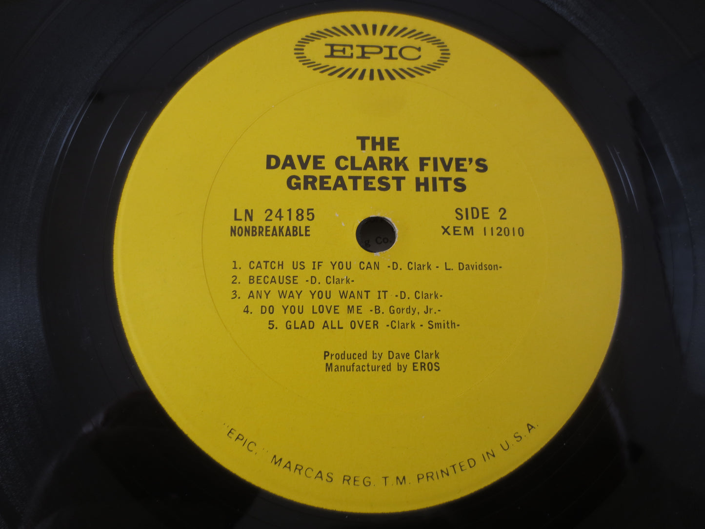 DAVE CLARK FIVE, Greatest Hits, Dave Clark 5, Dave Clark Five Fits, Dave Clark 5 Hits, Pop Record, Pop Music, Vintage Records, 1966 Records