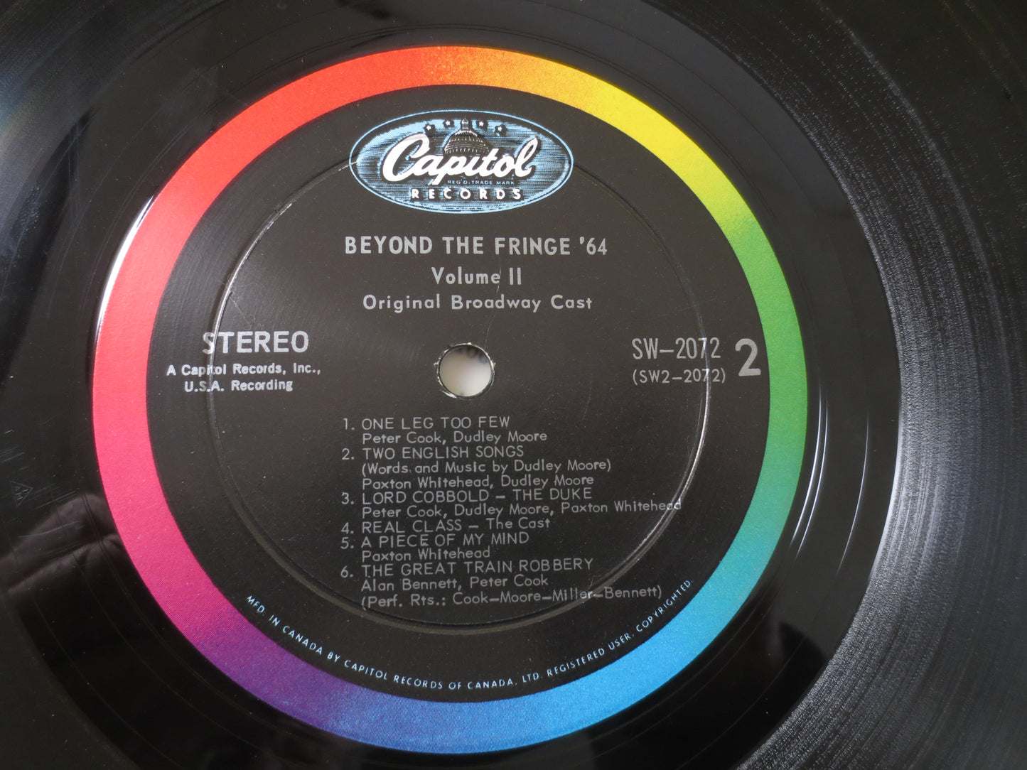 Beyond The FRINGE '64 Volume 2, DUDLEY Moore, Peter COOK Record, Beyond The Fringe Lp, Comedy Vinyl, Funny Records, Humour Lp, 1969 Records