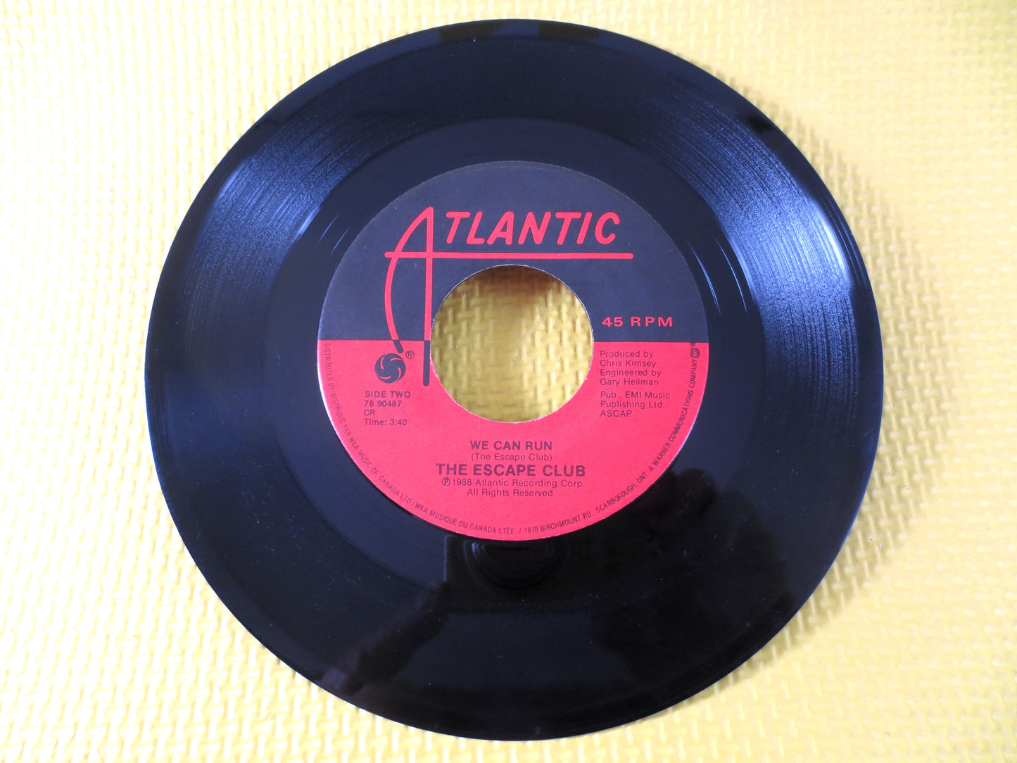 Wild WILD West, The ESCAPE Club, 45 Rpm Records, Wild Wild West 45rpm, Wild Wild West Song, Escape Club Record, Juke Box Record, 1988 Record