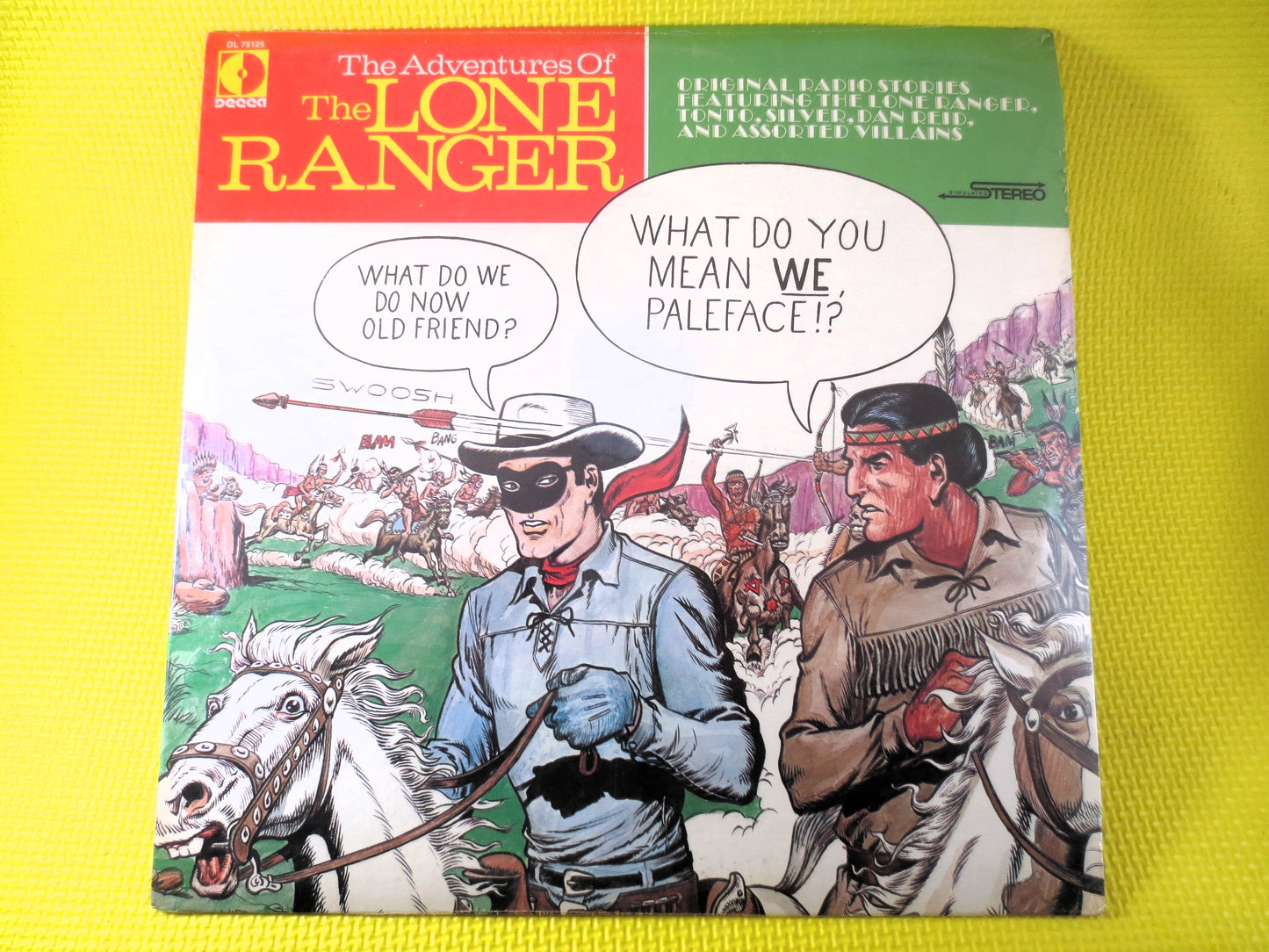 The LONE RANGER, Factory SEALED, Lone Ranger Record, Lone Ranger Album, Novelty Records, Lone Ranger Lp, Tv lp, Vintage Records, 1969 Record