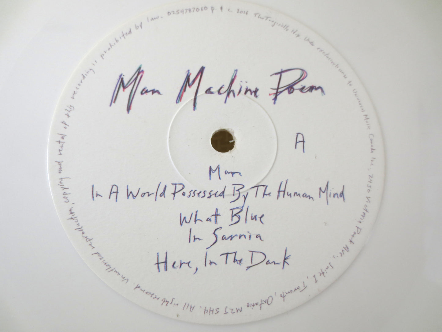 The TRAGICALLY Hip, Man MACHINE Poem, TRAGICALLY Hip Album, Tragically Hip Vinyl, Tragically Hip Songs, Tragically Hip Lp, Rock Record, Lps