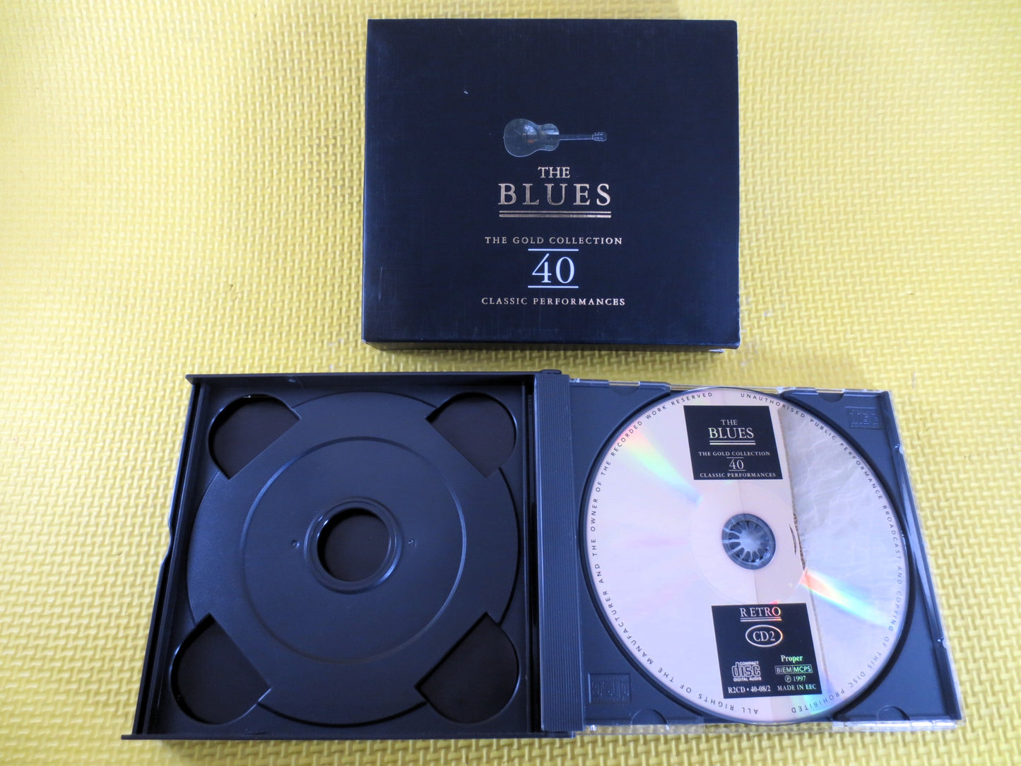 The BLUES, GOLD Collection DOUBLE Cd, Blues Cd, Muddy Waters Cd, Muddy Waters Album, Blues Music Cd, Blues Guitar Cd, 1994 Compact Disc