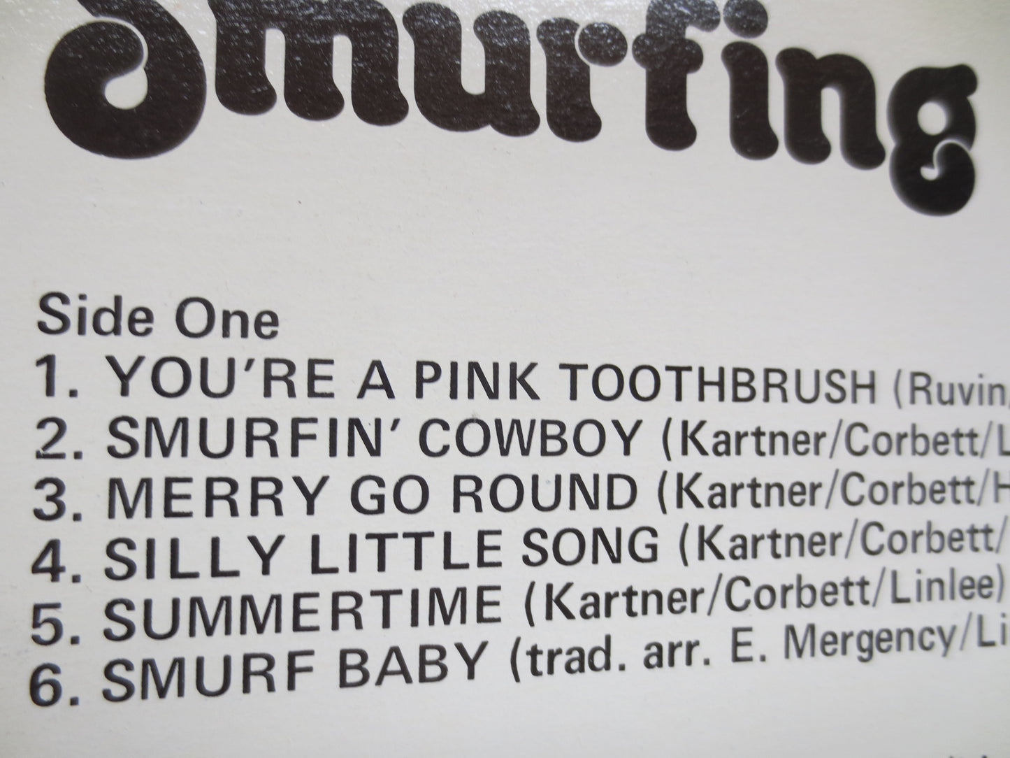 The SMURFS, SMURFING Sing Song, Childrens Records, Vintage Vinyl, Kids Records, Vinyl, Record, Vinyl Record, 1980 Records