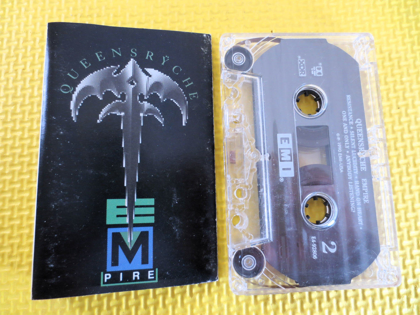 QUEENSRYCHE, EMPIRE, QUEENSRYCHE Tape, Queensryche Album, Queensryche Cassette, Queensryche Songs, Music Tapes, Cassette Tape, 1990 Cassette