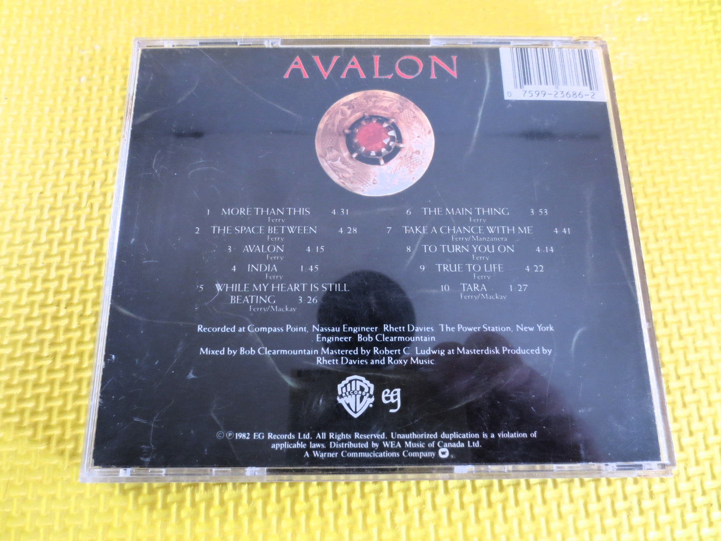 ROXY MUSIC, AVALON, Roxy Music Cd, Roxy Music Album, Roxy Music Songs, Roxy Music Lp, Roxy Music Hit, Rock Cd, Vintage Cd, 1985 Compact Disc