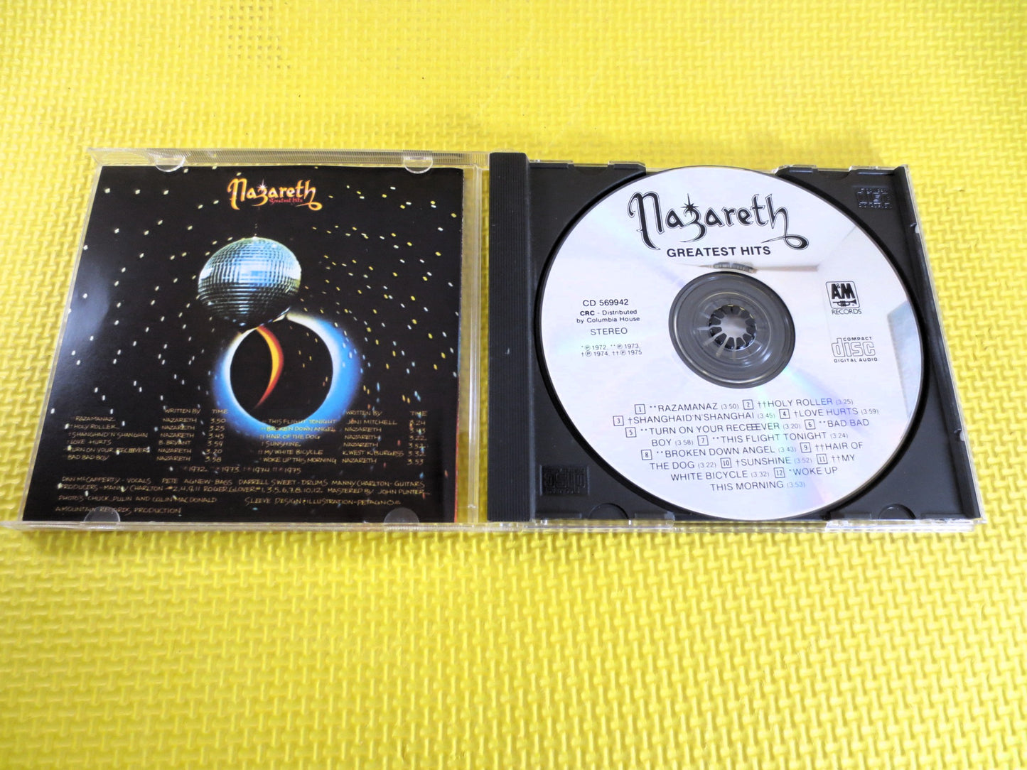NAZARETH, GREATEST Hits, NAZARETH Cd, Nazareth Album, Nazareth Songs, Nazareth Music, Nazareth Lp, Rock Cd, Vintage Cd, 1985 Compact Disc