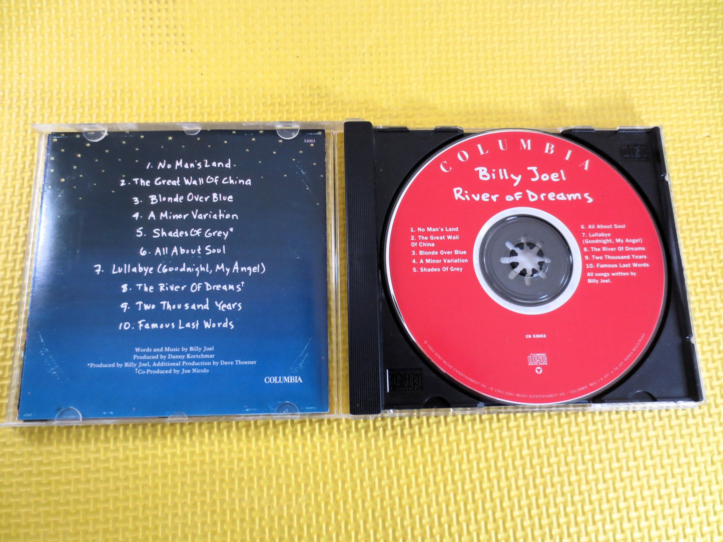 BILLY JOEL, River of DREAMS, Billy Joel Cd, Billy Joel Lp, Billy Joel Hit, Billy Joel Music, Billy Joel Album, Vintage Cd, 1993 Compact Disc