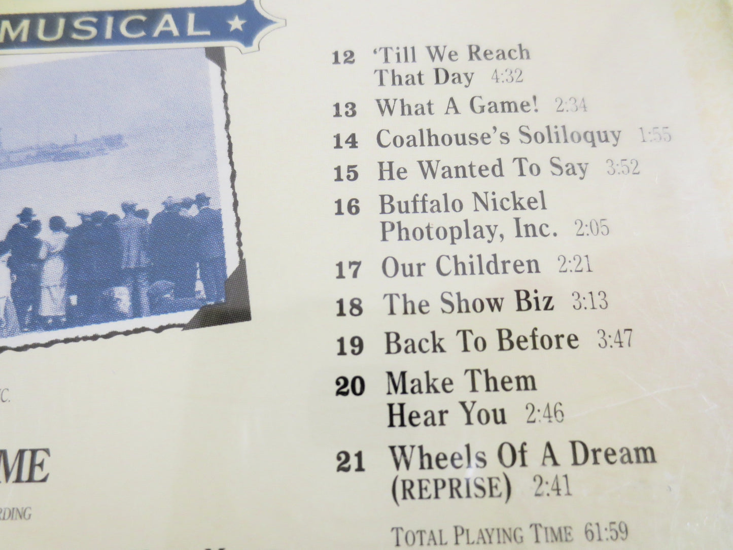 RAGTIME, The MUSICAL, RAGTIME Movie Cd, Ragtime Music Cd, Ragtime Cd, Ragtime Music Cd, Ragtime Albums, Jazz Cd, Cds, 1996 Compact Disc