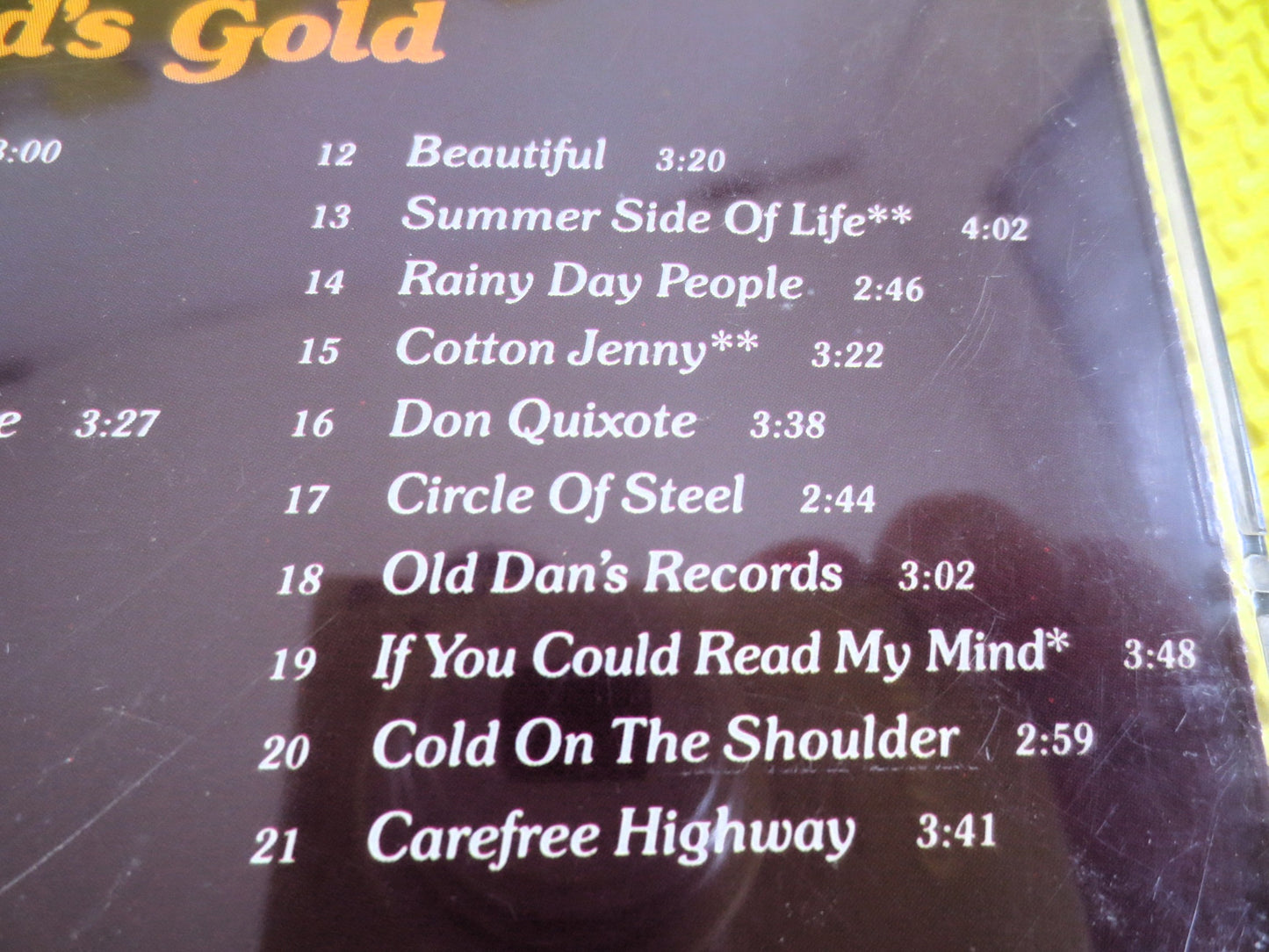 GORDON LIGHTFOOT, Gord's GOLD, Gordon Lightfoot Cd, Gordon Lightfoot Lp, Country Cd, Compact Disc, Music Cds, 1987 Compact Disc