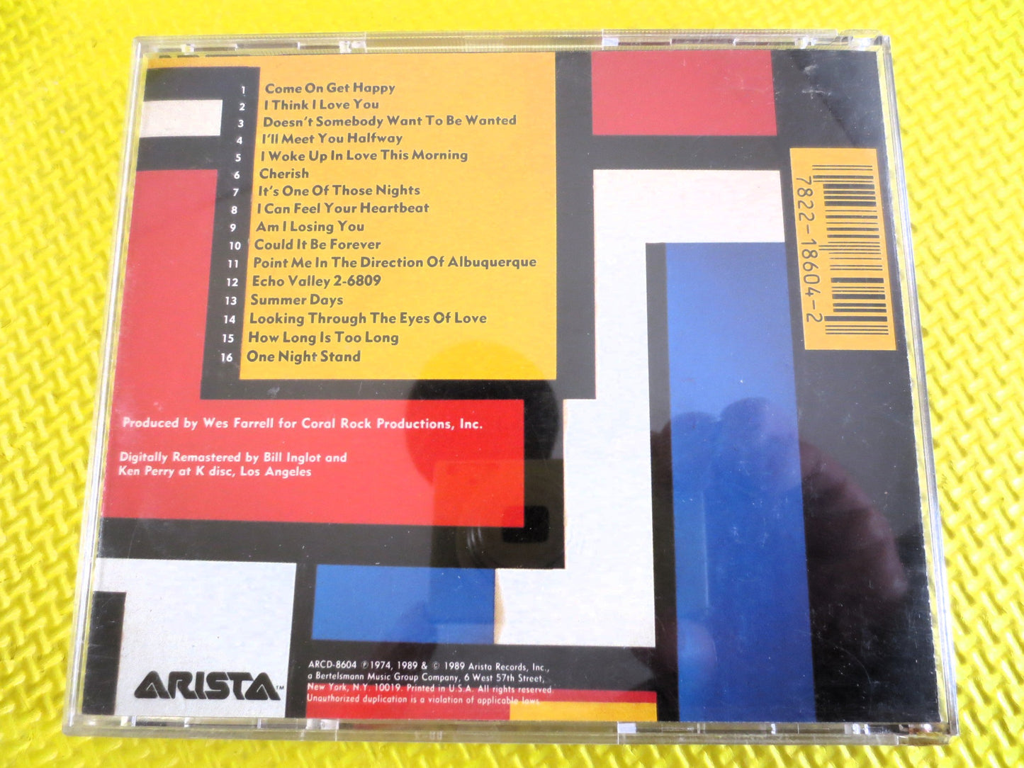 PARTRIDGE Family, GREATEST Hits, PARTRIDGE Family Cd, David Cassidy Cd, Pop Music Cd, 70s Pop Music Cd, Partridge Hits, 1989 Compact Disc