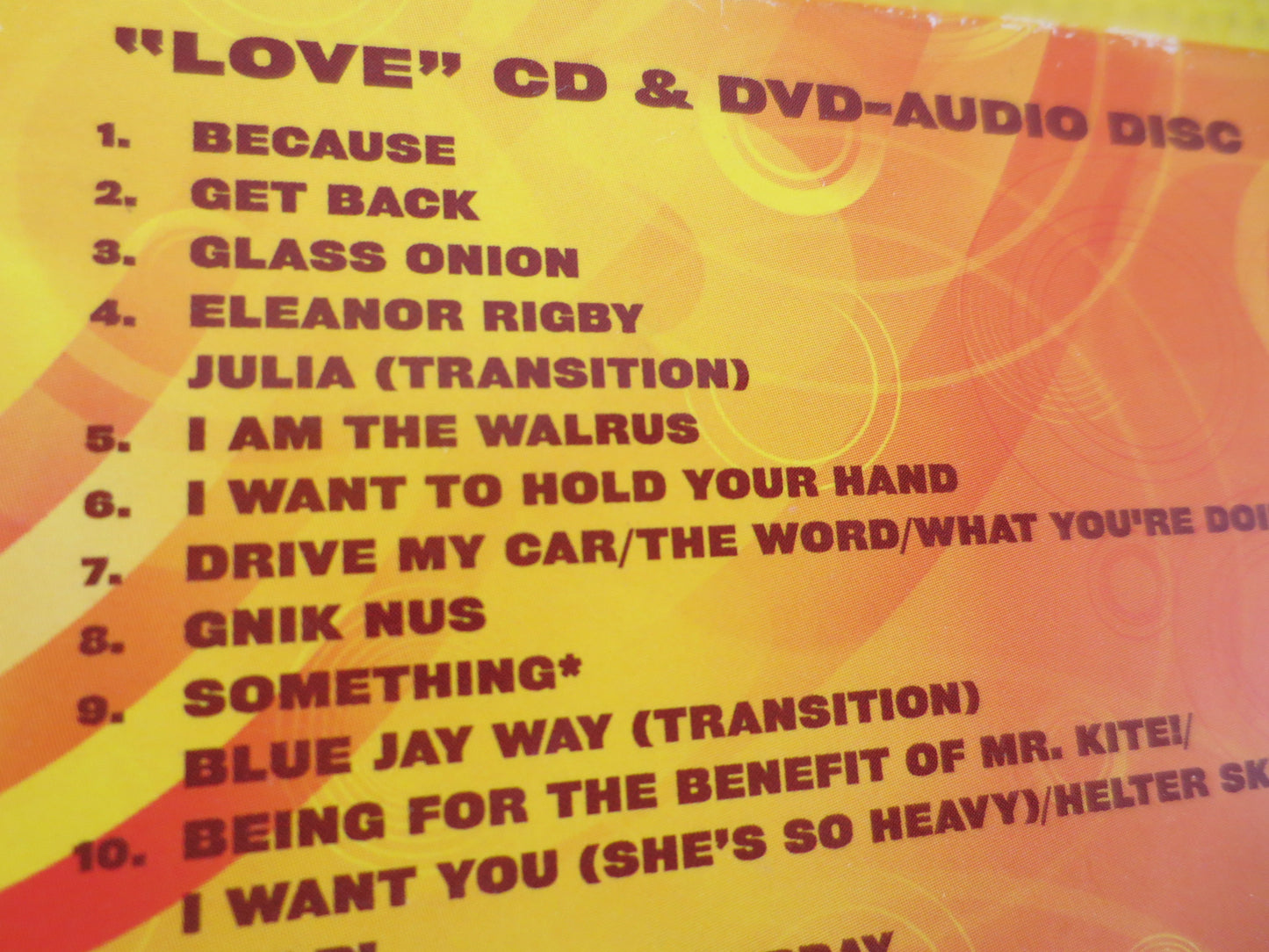 The BEATLES, LOVE, 2 Discs, The BEATLES Cd, Love Cd, The Beatles Lp, The Beatles Album, The Beatles Hits Cd, 2006 Compact Disc