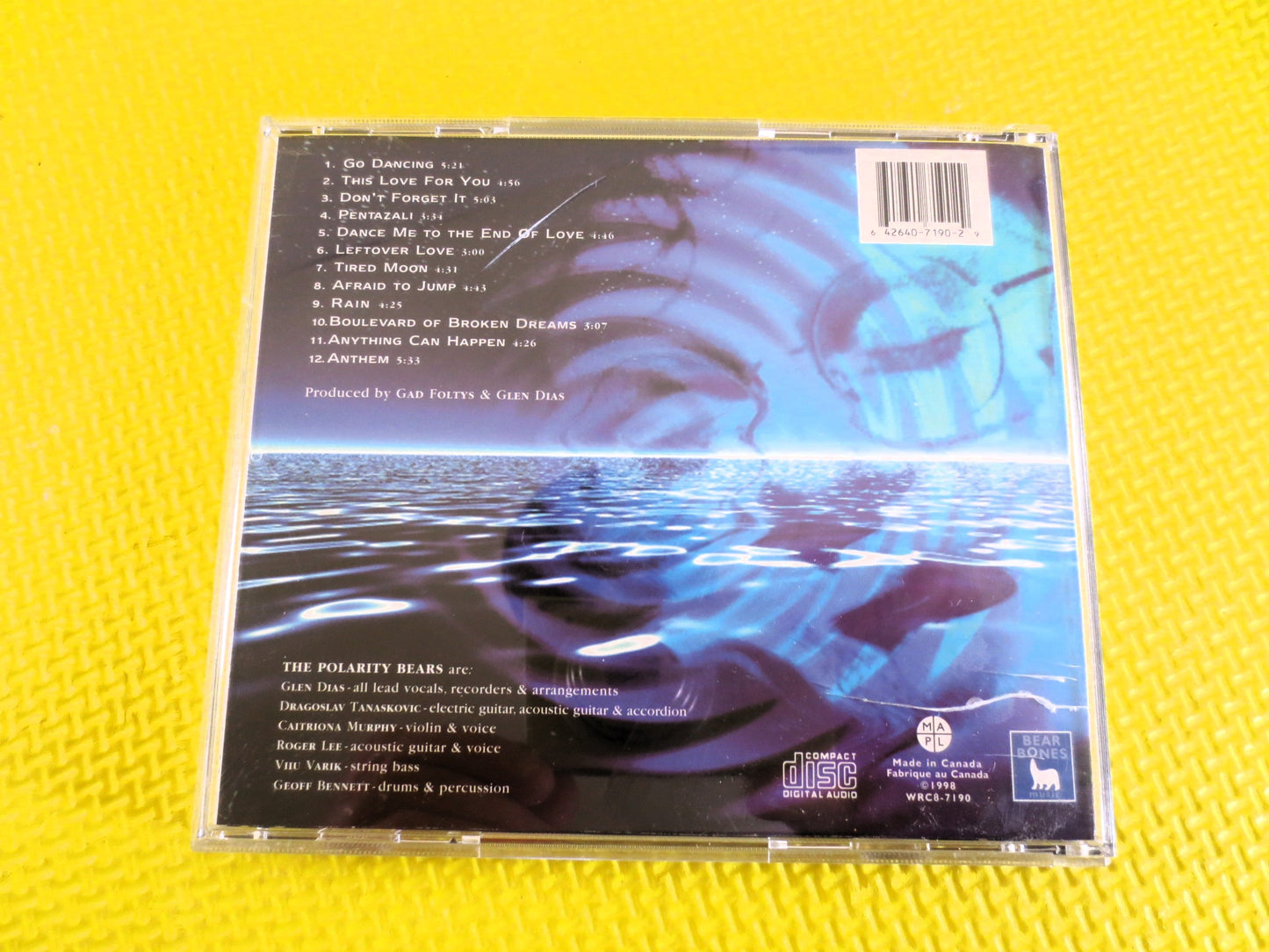 GLEN DIAS, Tip of the ICEBERG, Glen Dias Cd, Glen Dias Album, Glen Dias Song, Glen Dias Music, Glen Dias Hits, Vintage Cd, 1998 Compact Disc